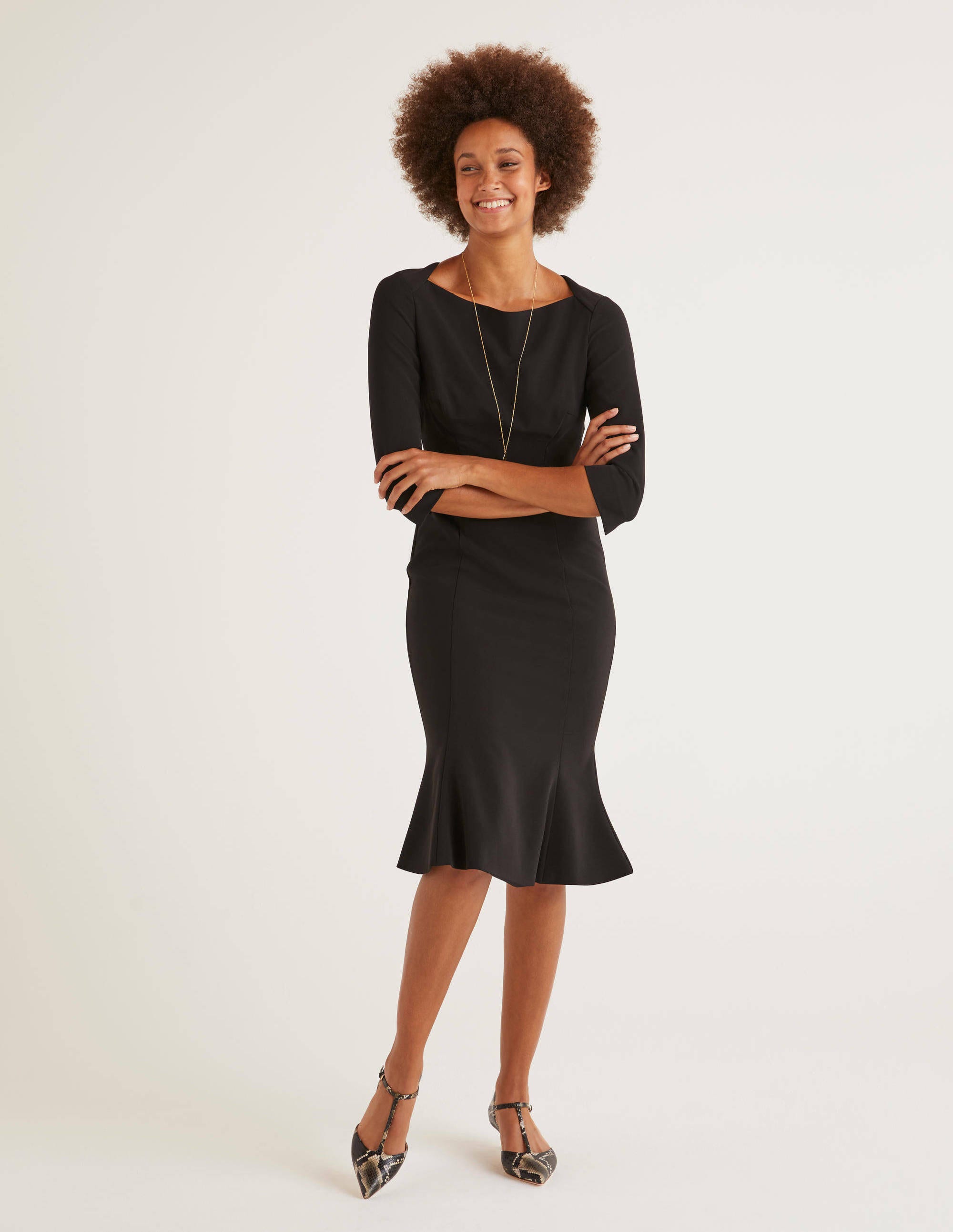 Violette Dress Black Boden Us 