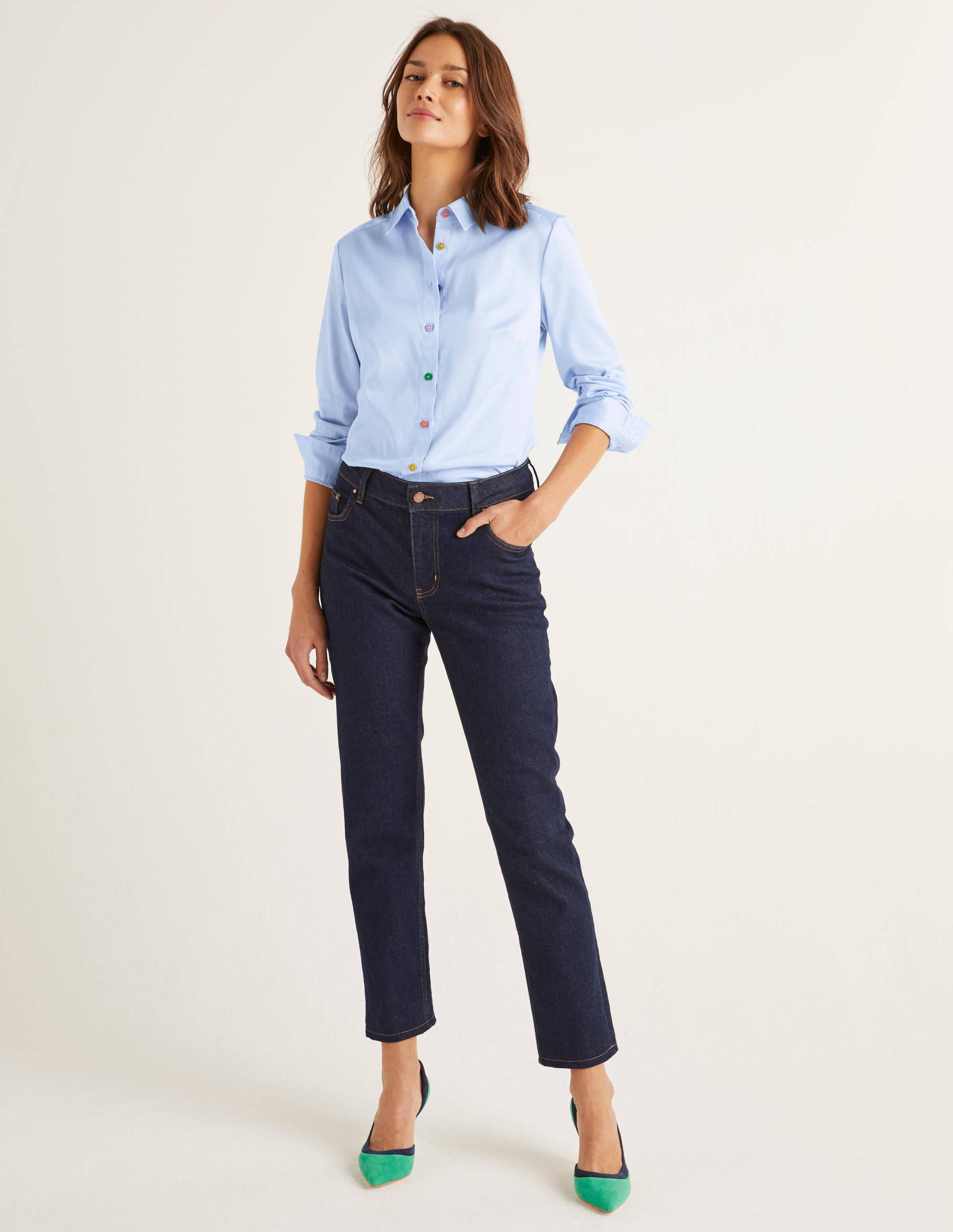 Grace Shirt Oxford Blue Boden Us Grace Shirt Oxford Blue Boden Us