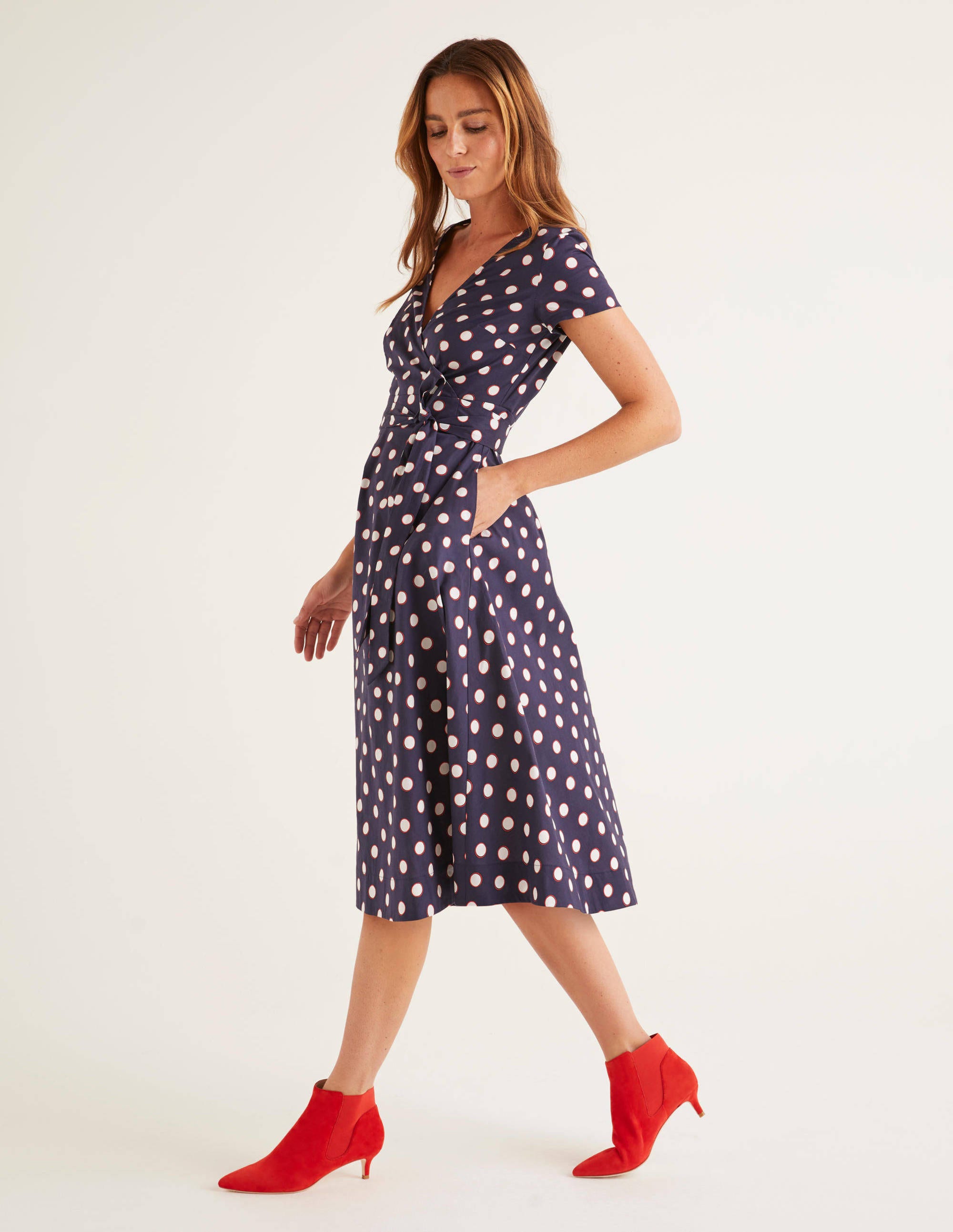 olive wrap dress