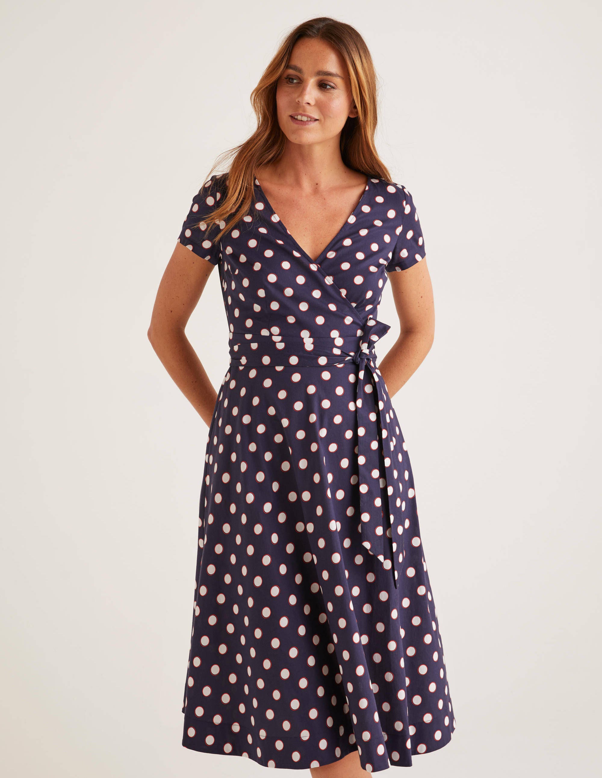 olive wrap dress