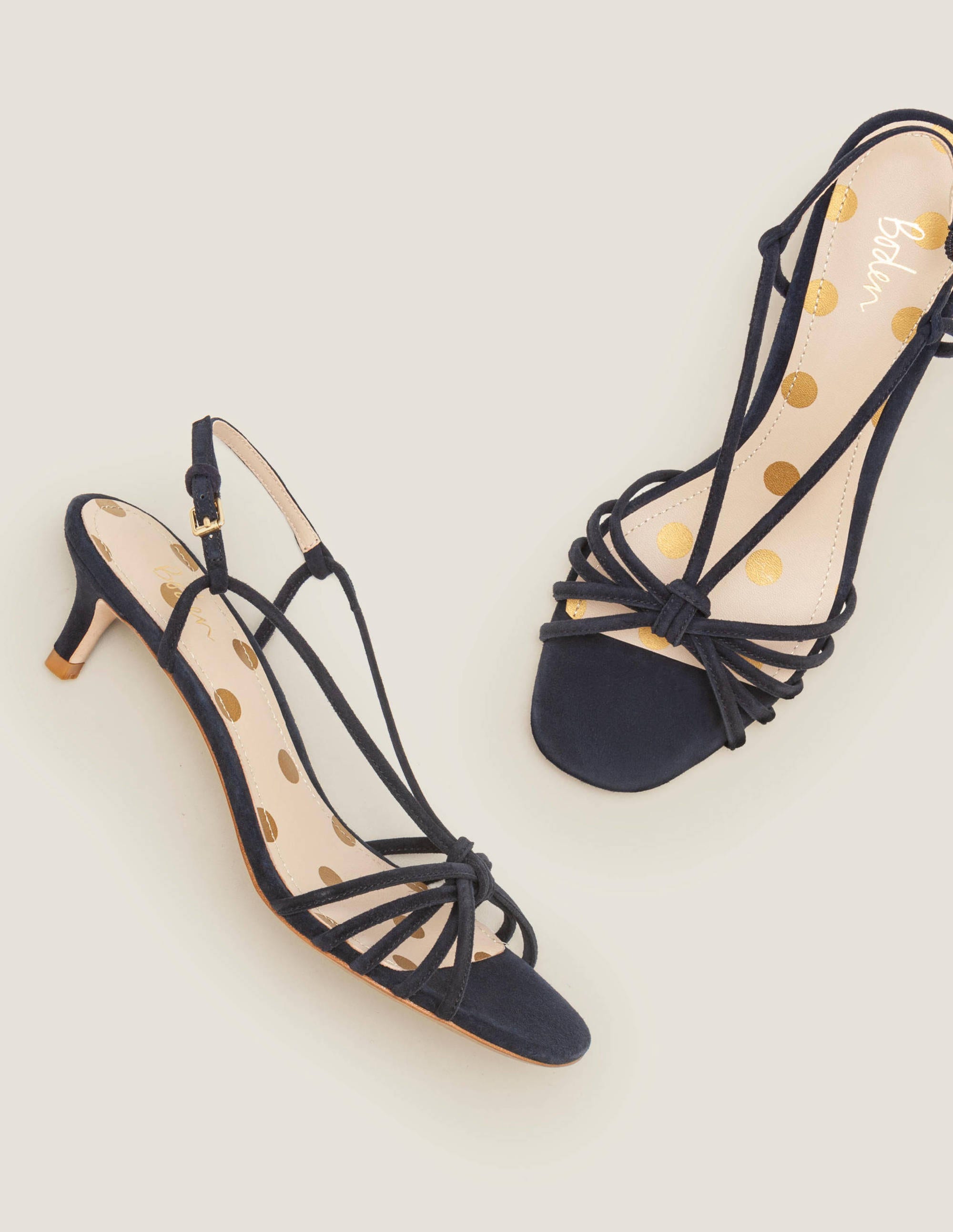 navy kitten heel sandals uk