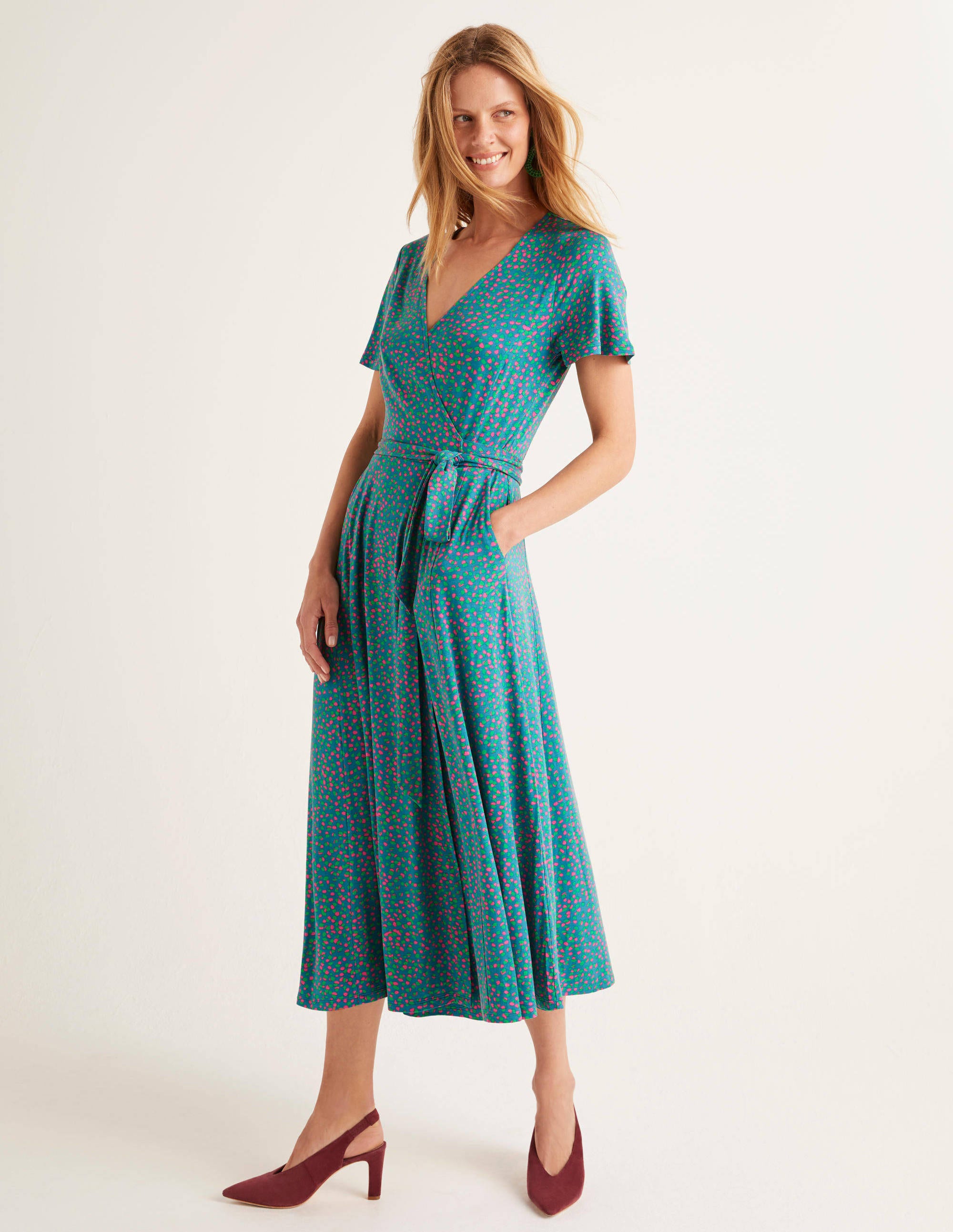 octavia jersey midi dress boden