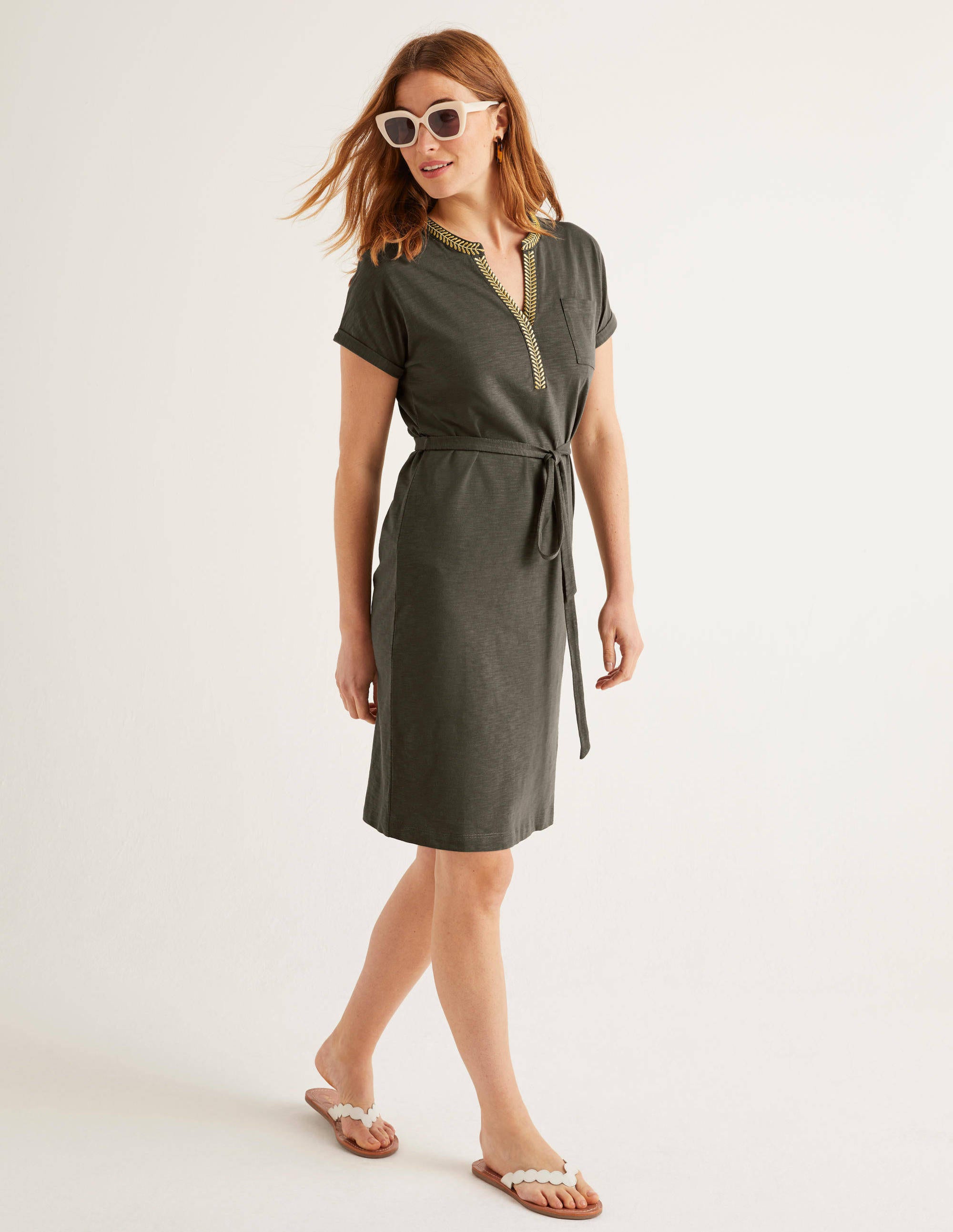 boden khaki dress