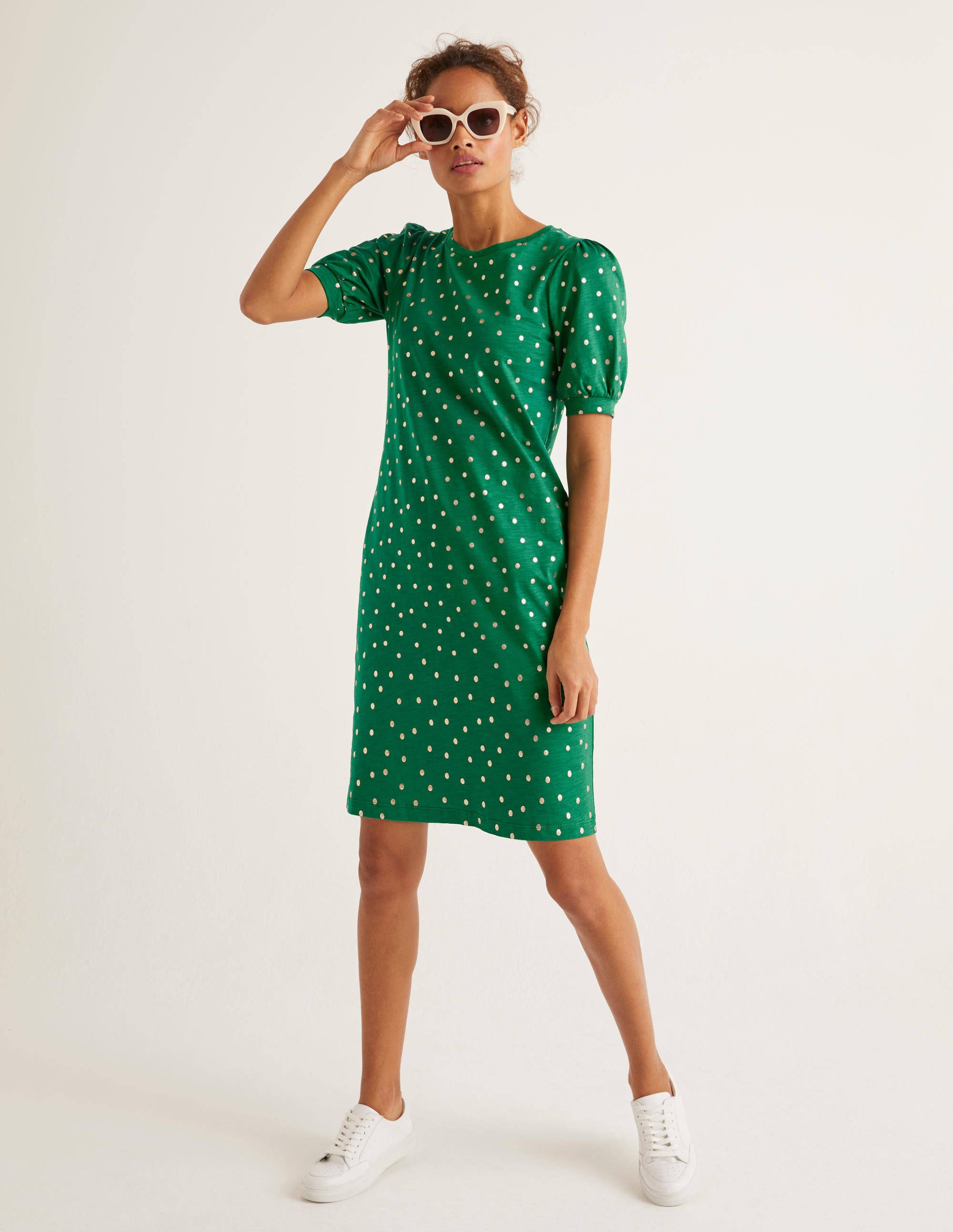 Zoe Jersey T-shirt Dress - Forest and 