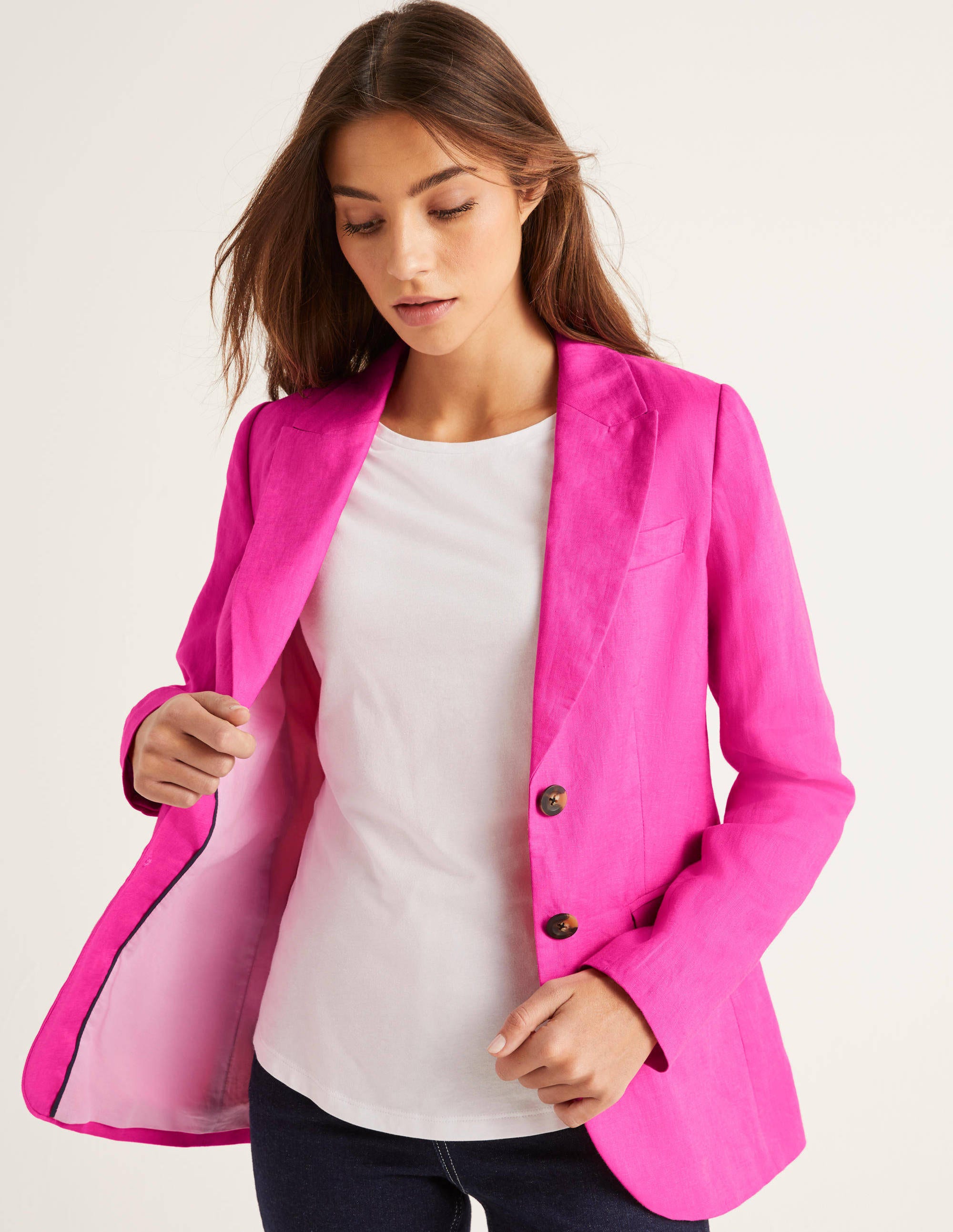 boden pink blazer
