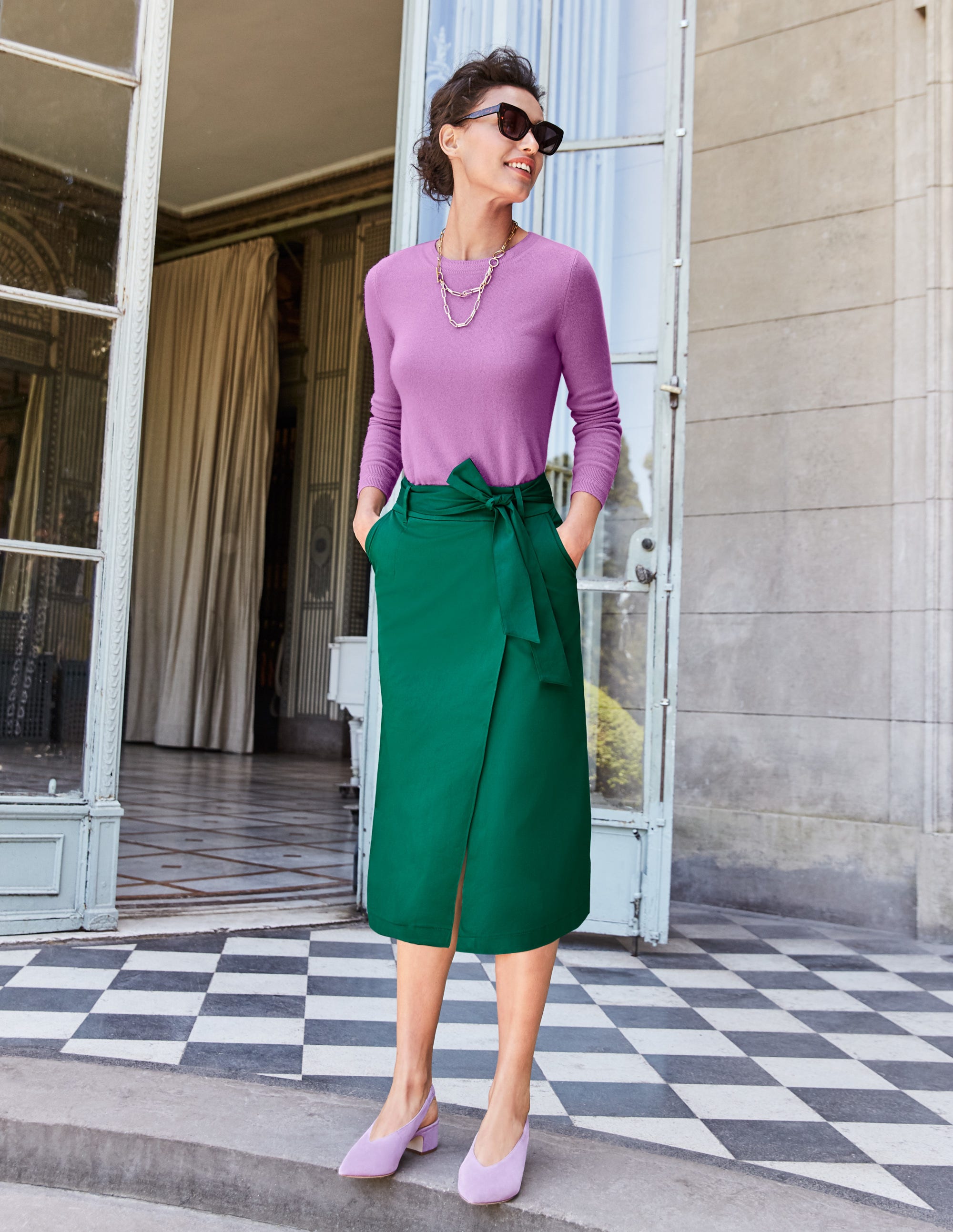 pact midi wrap skirt