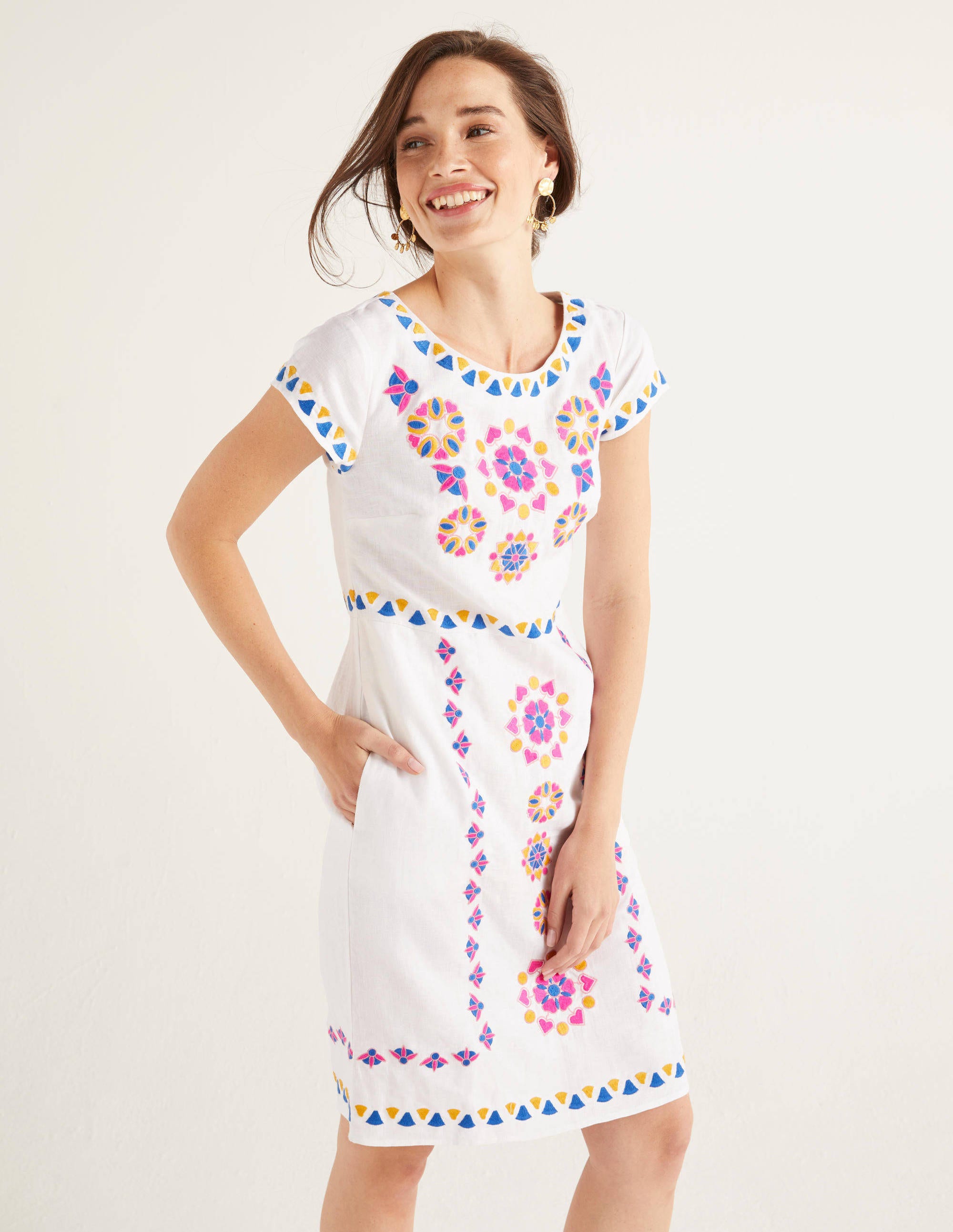 boden katie linen dress