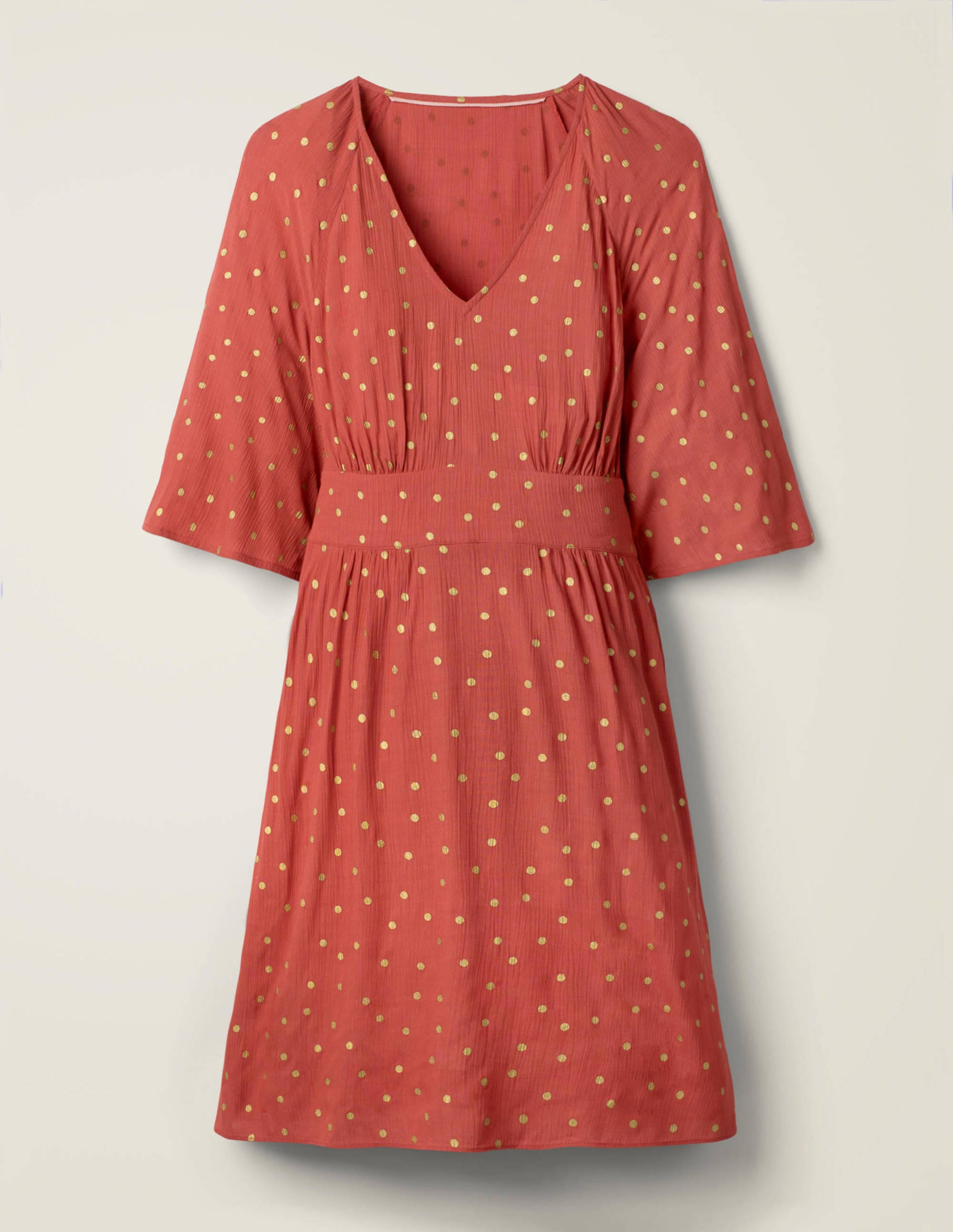 boden red polka dot dress