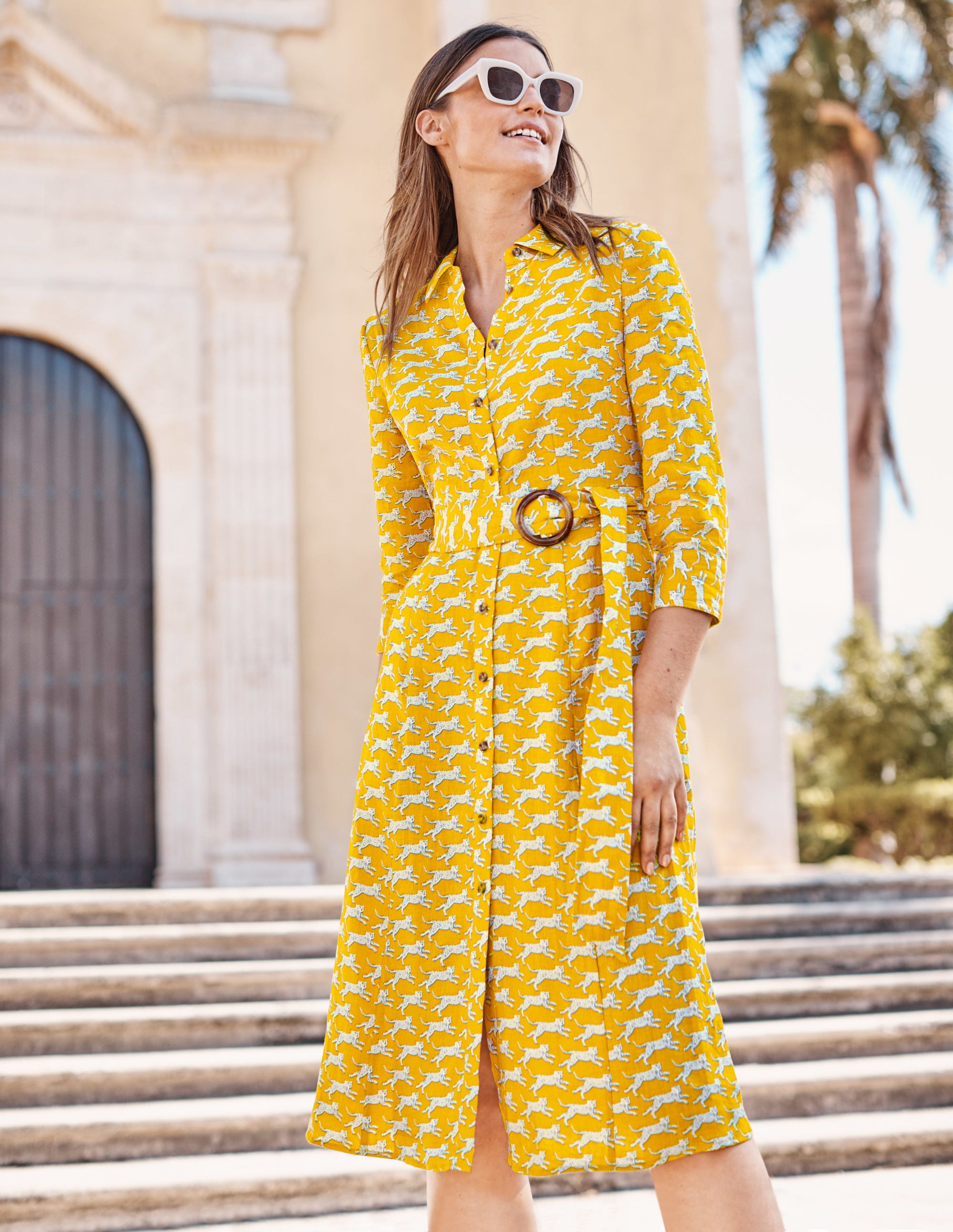 boden orange dress