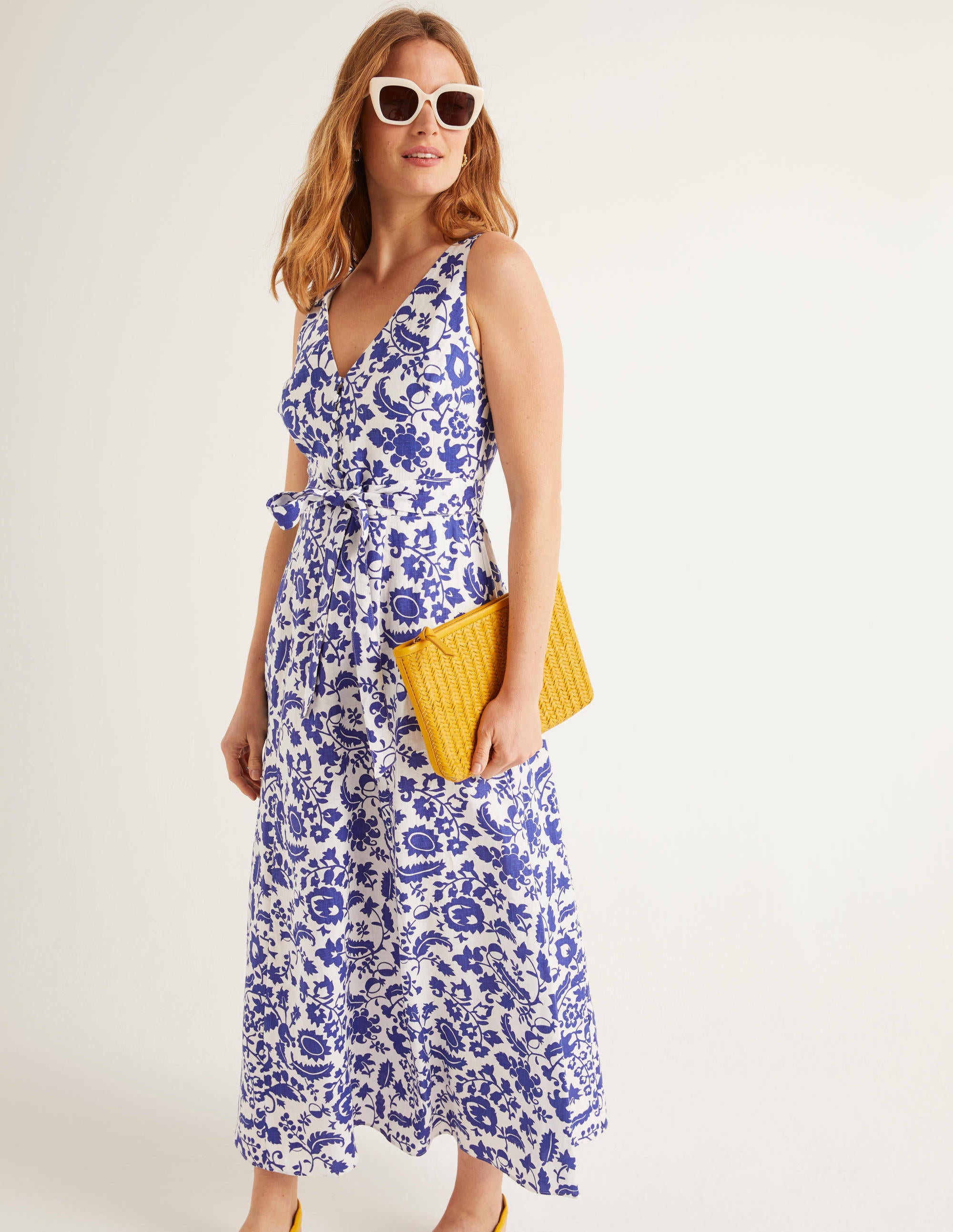 comfort linen maxi dress