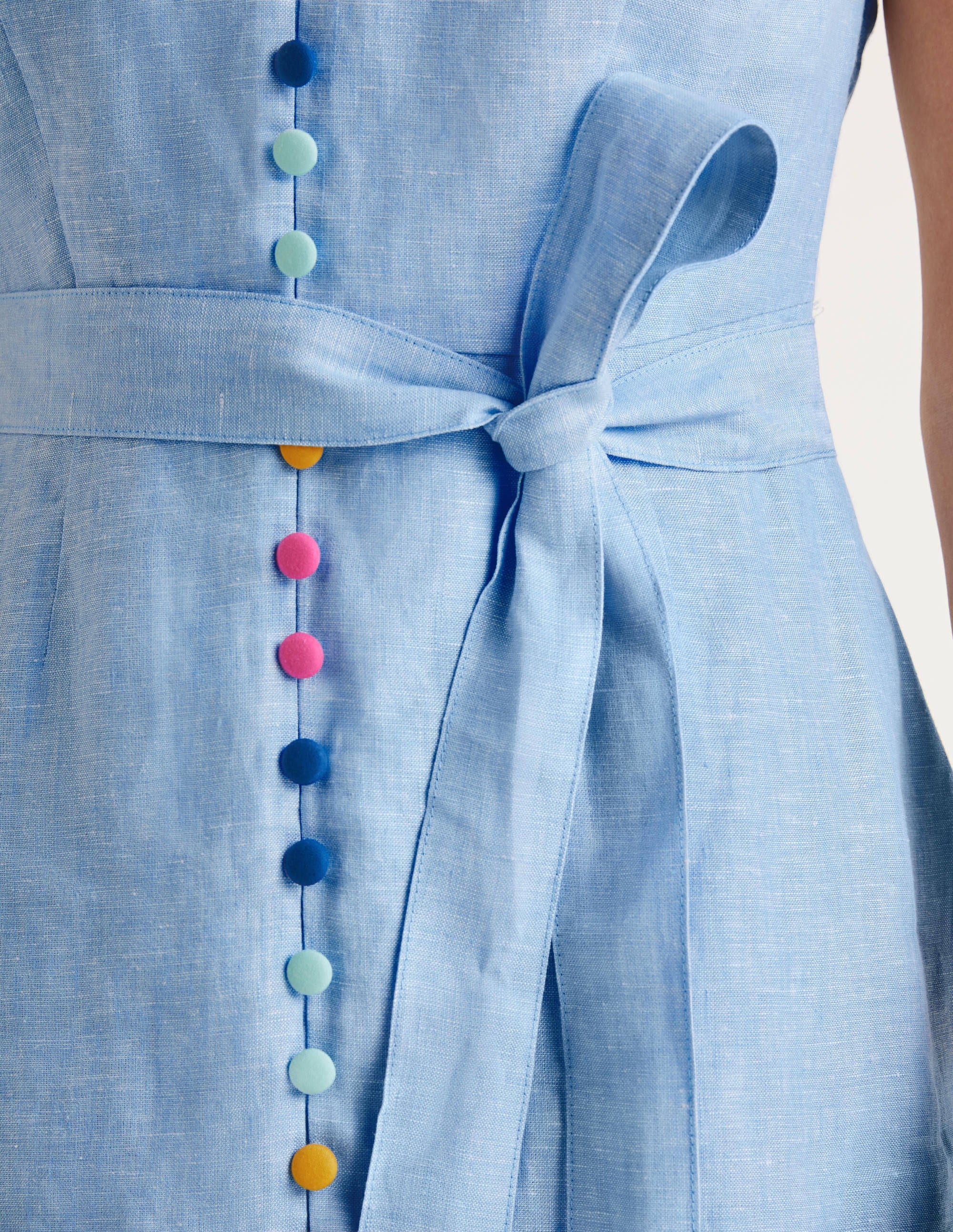 chambray linen dress