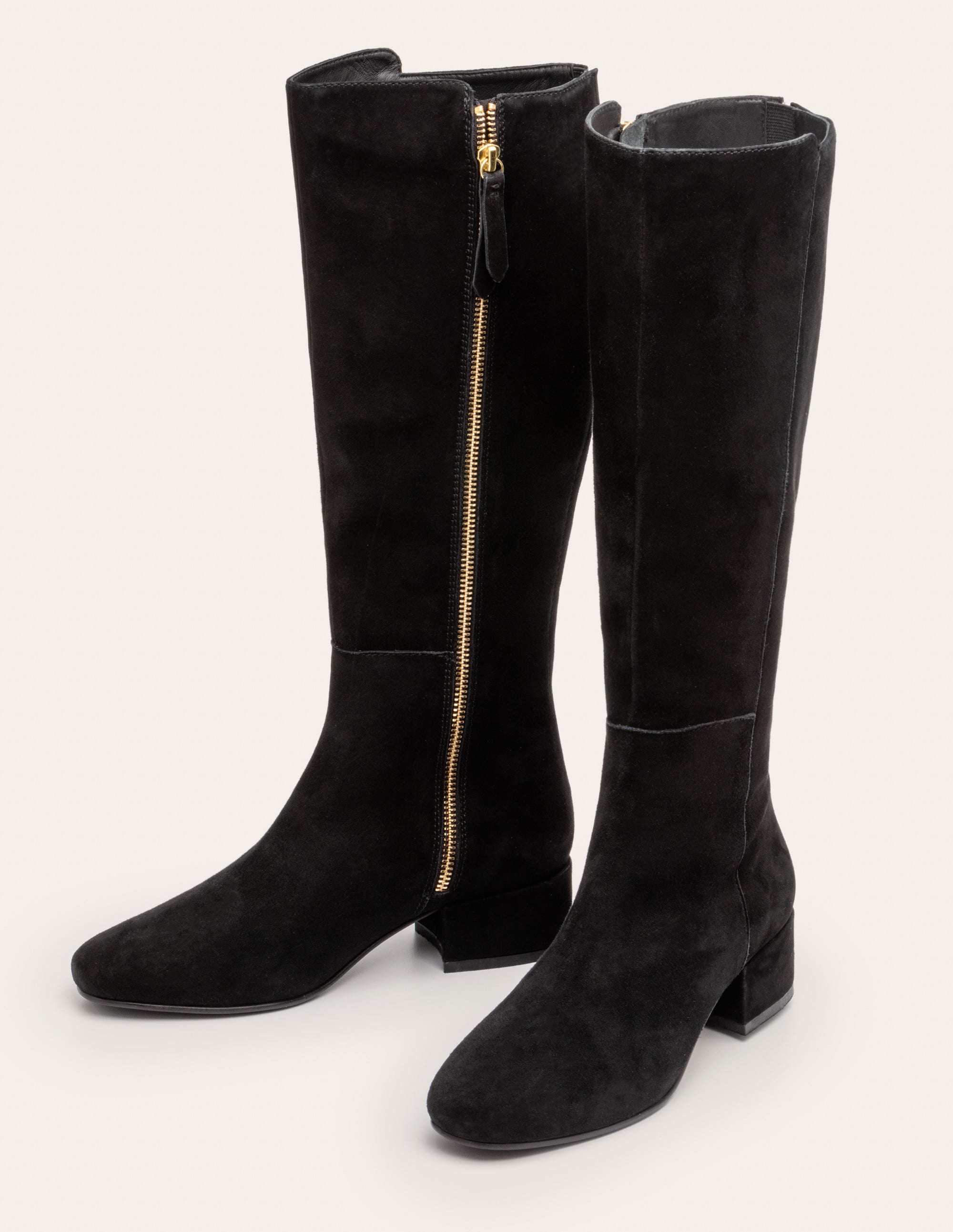 Worcester Knee High Boots - Black 