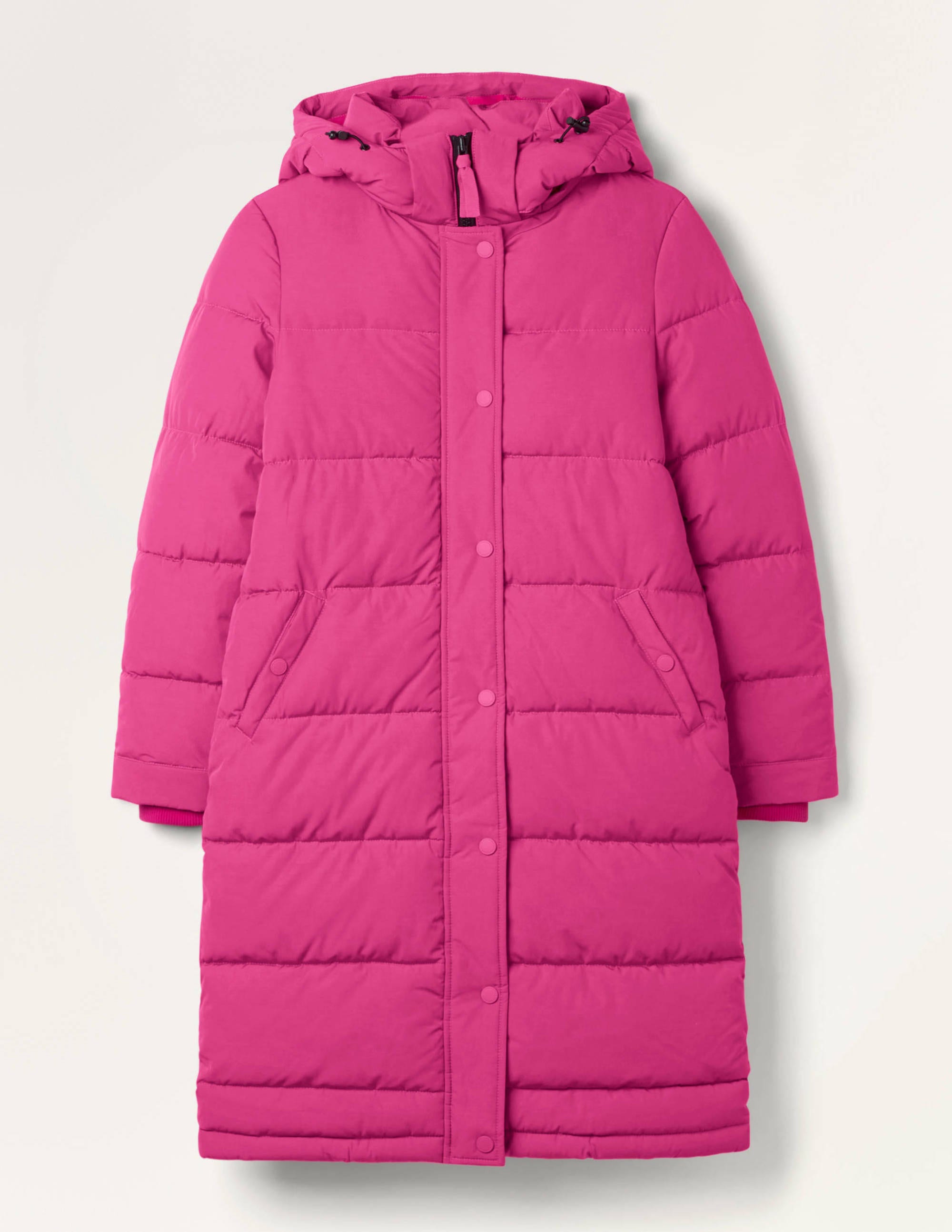 pink puffer jacket long