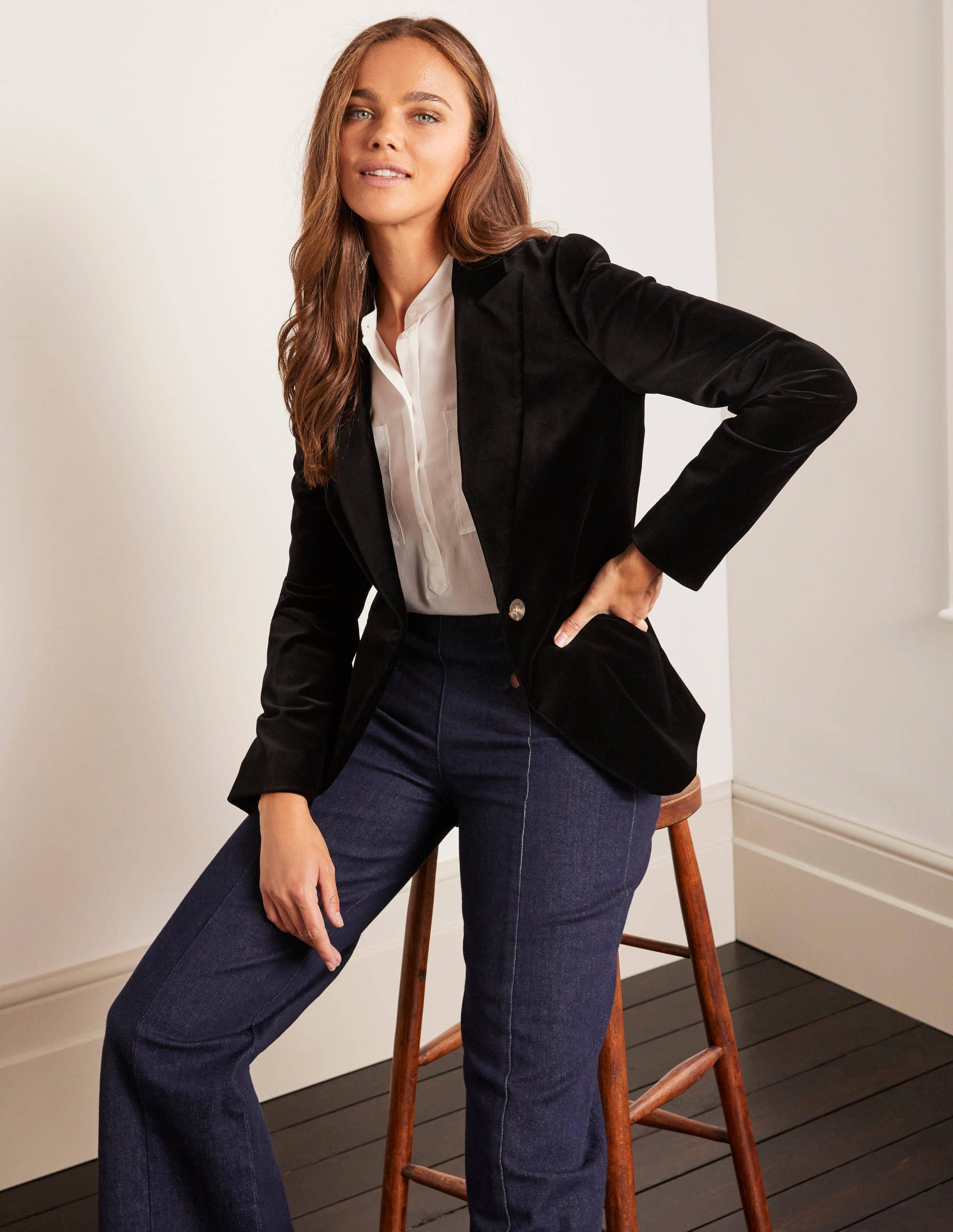 boden longline blazer