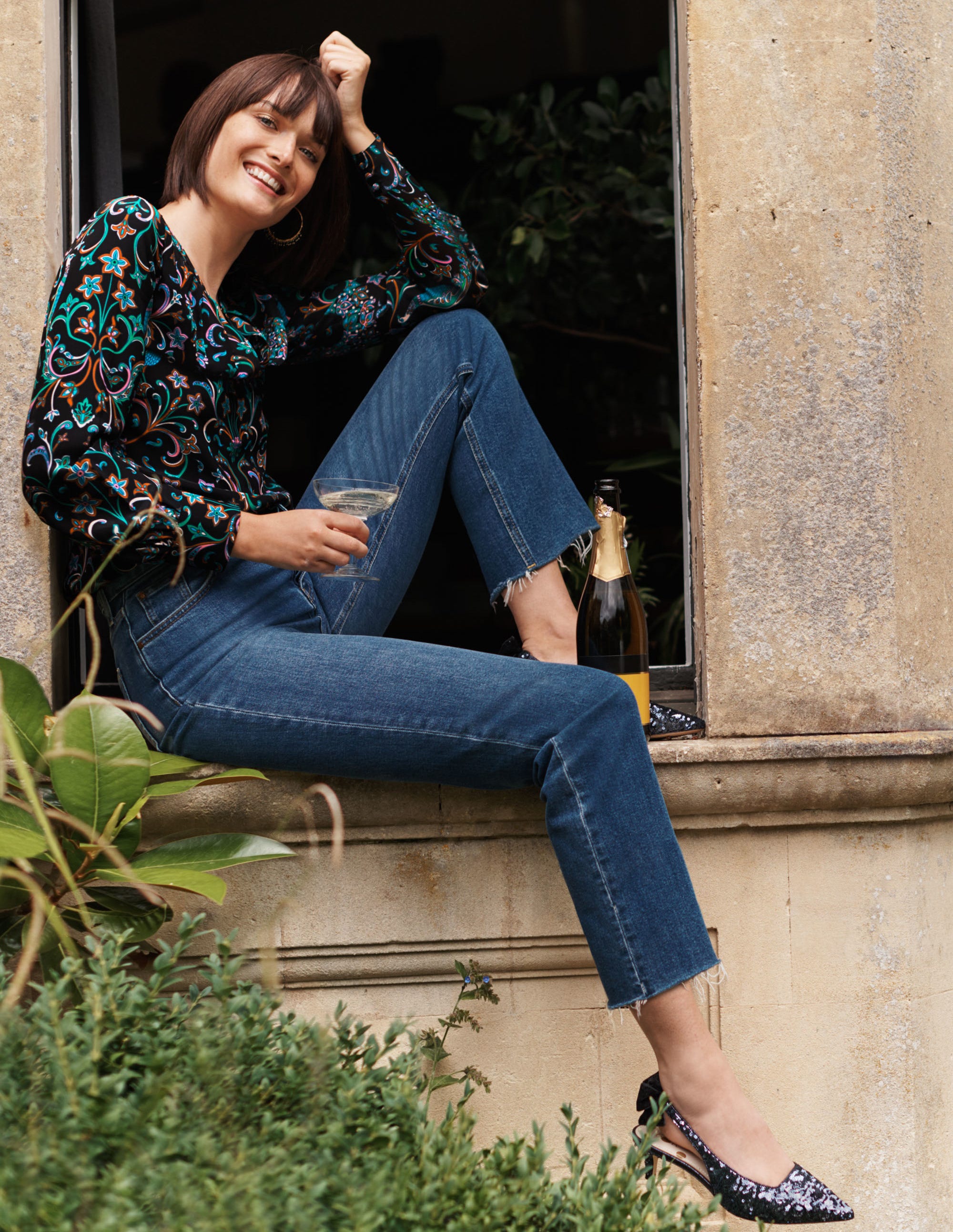 peacocks denim tunic dress