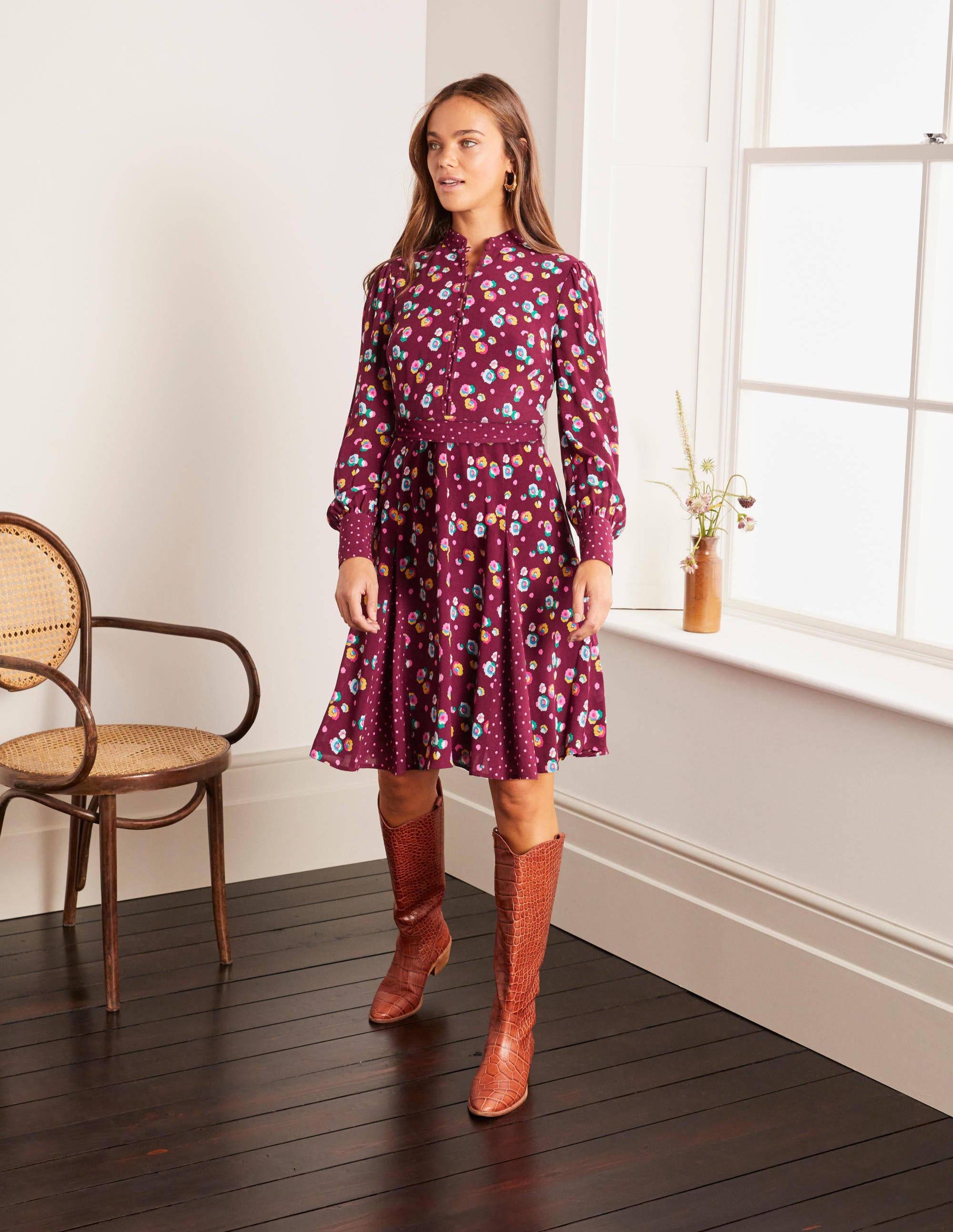 Christina Dress - Ruby Ring, Billowy 