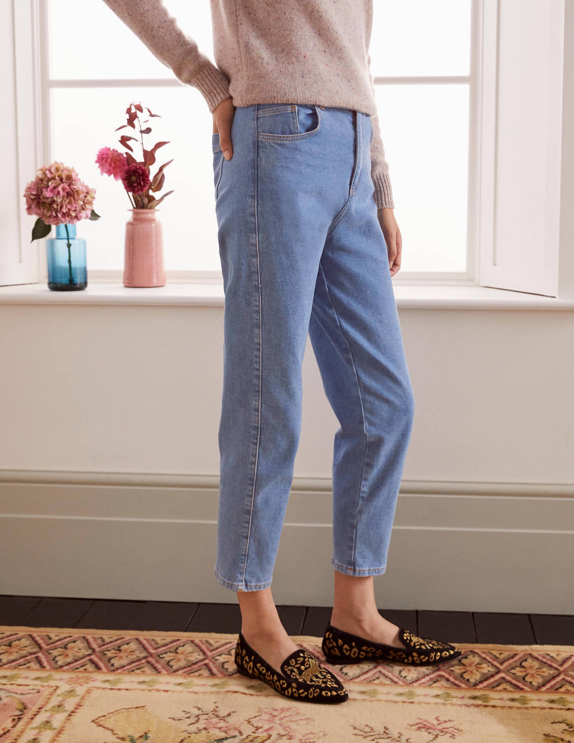 Barrel Leg Jeans Light Vintage Denim Boden UK