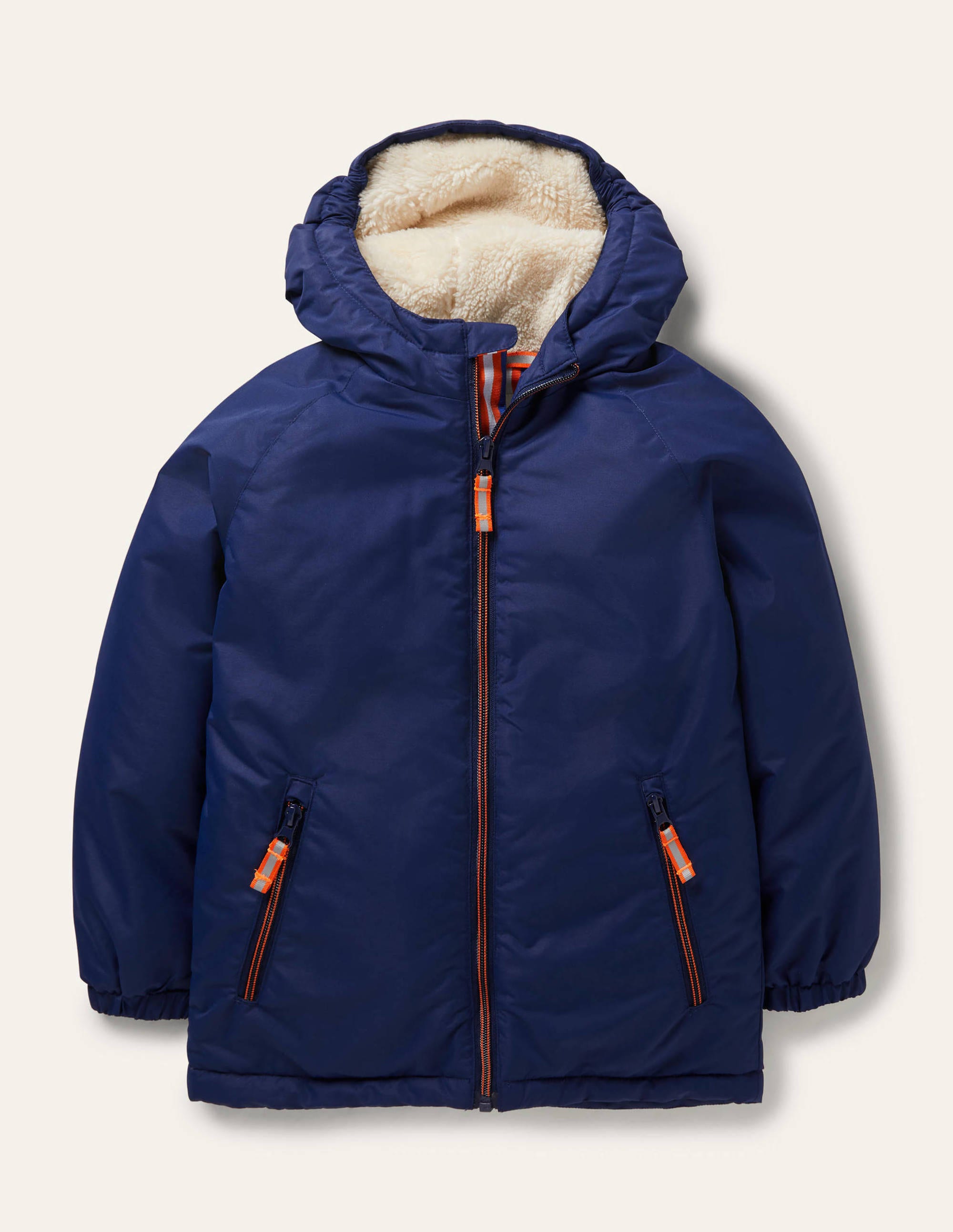 Anorak à doublure sherpa cosy NAV Boden Boden, Bleu marine