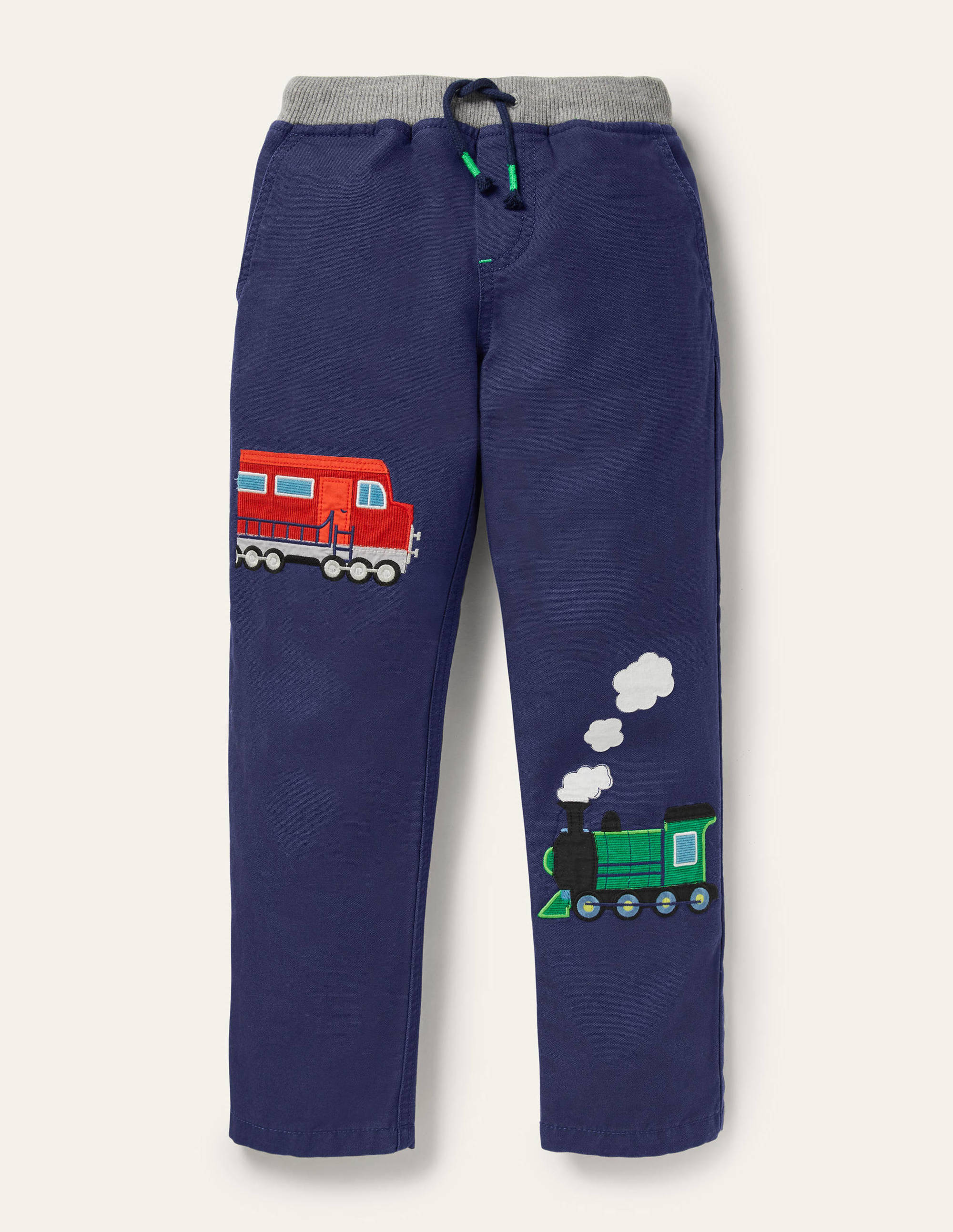 Pantalon à enfiler avec appliqué BLU Boden Boden, Bleu