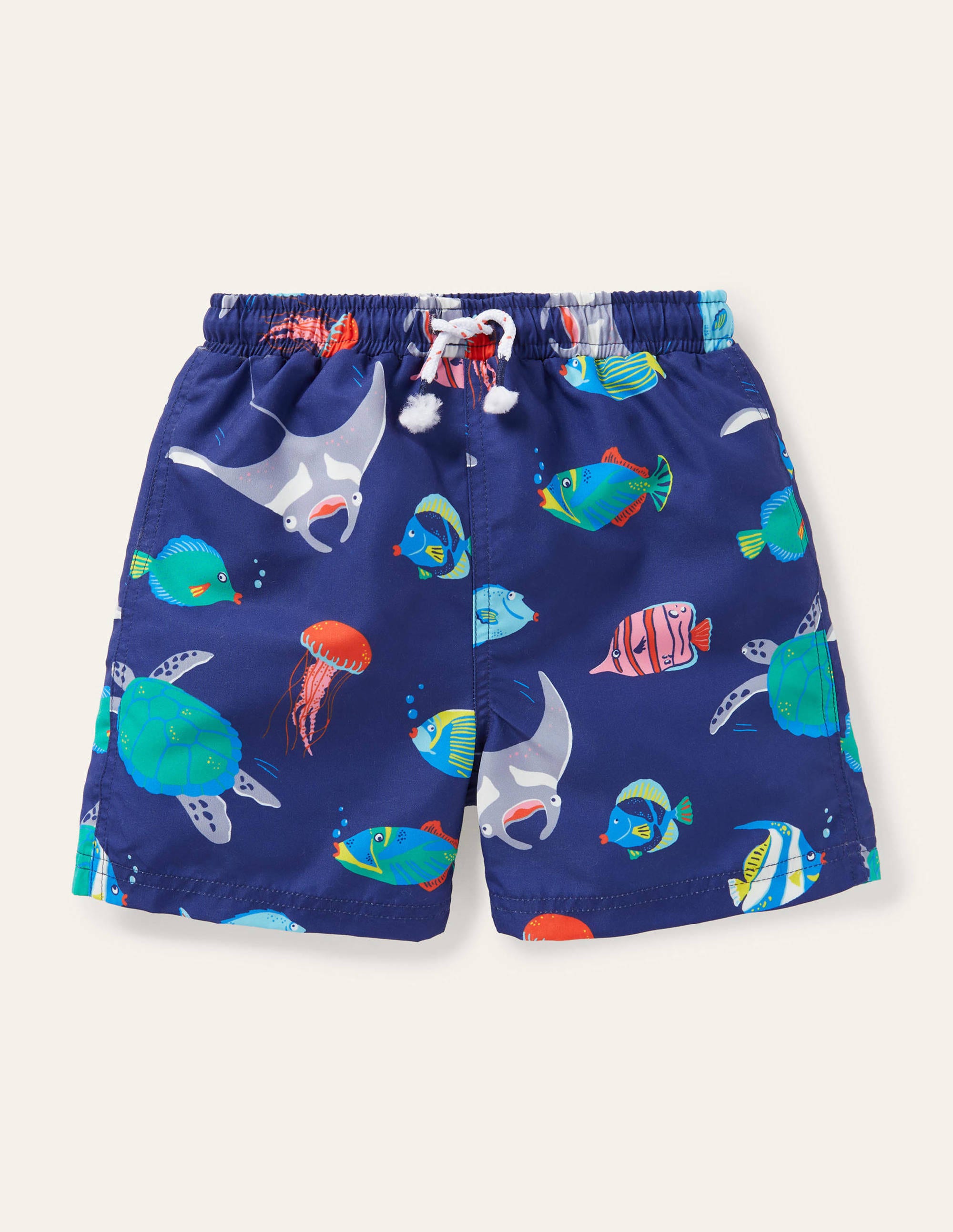 Short de bain imprimé NVY Boden Boden, Blue