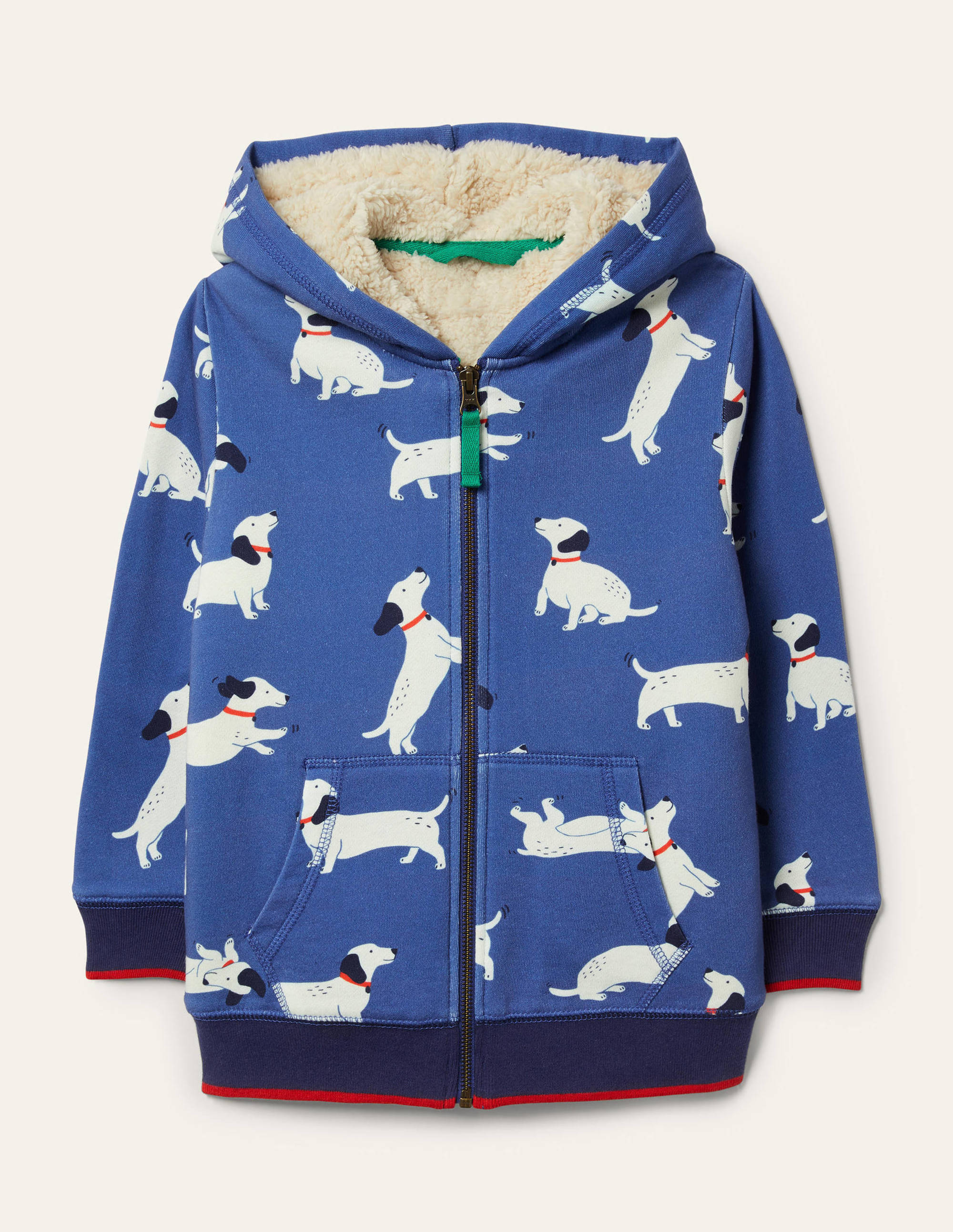 mini boden shaggy lined hoodie