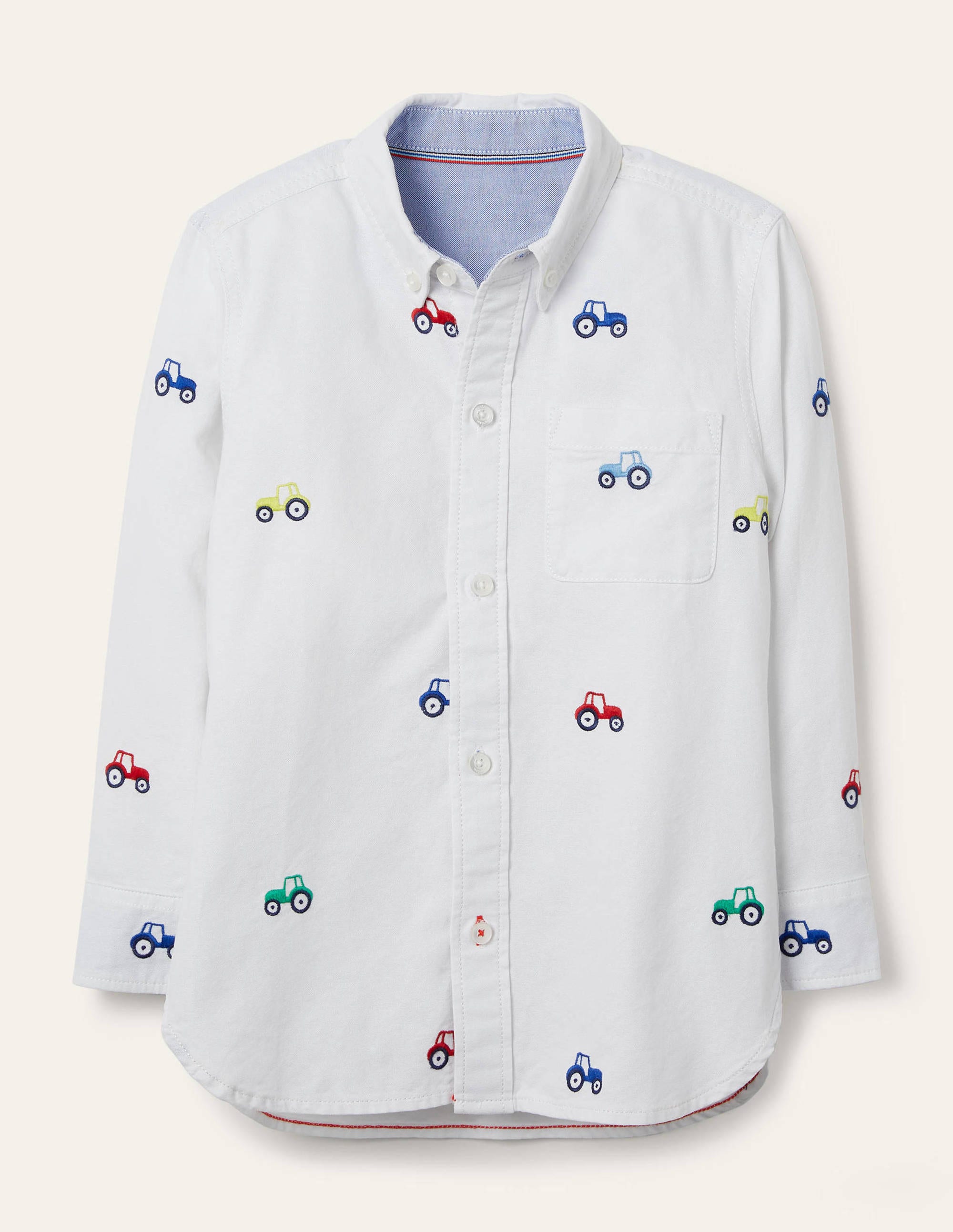 Chemise brodée en oxford IVO Boden Boden, Ivory