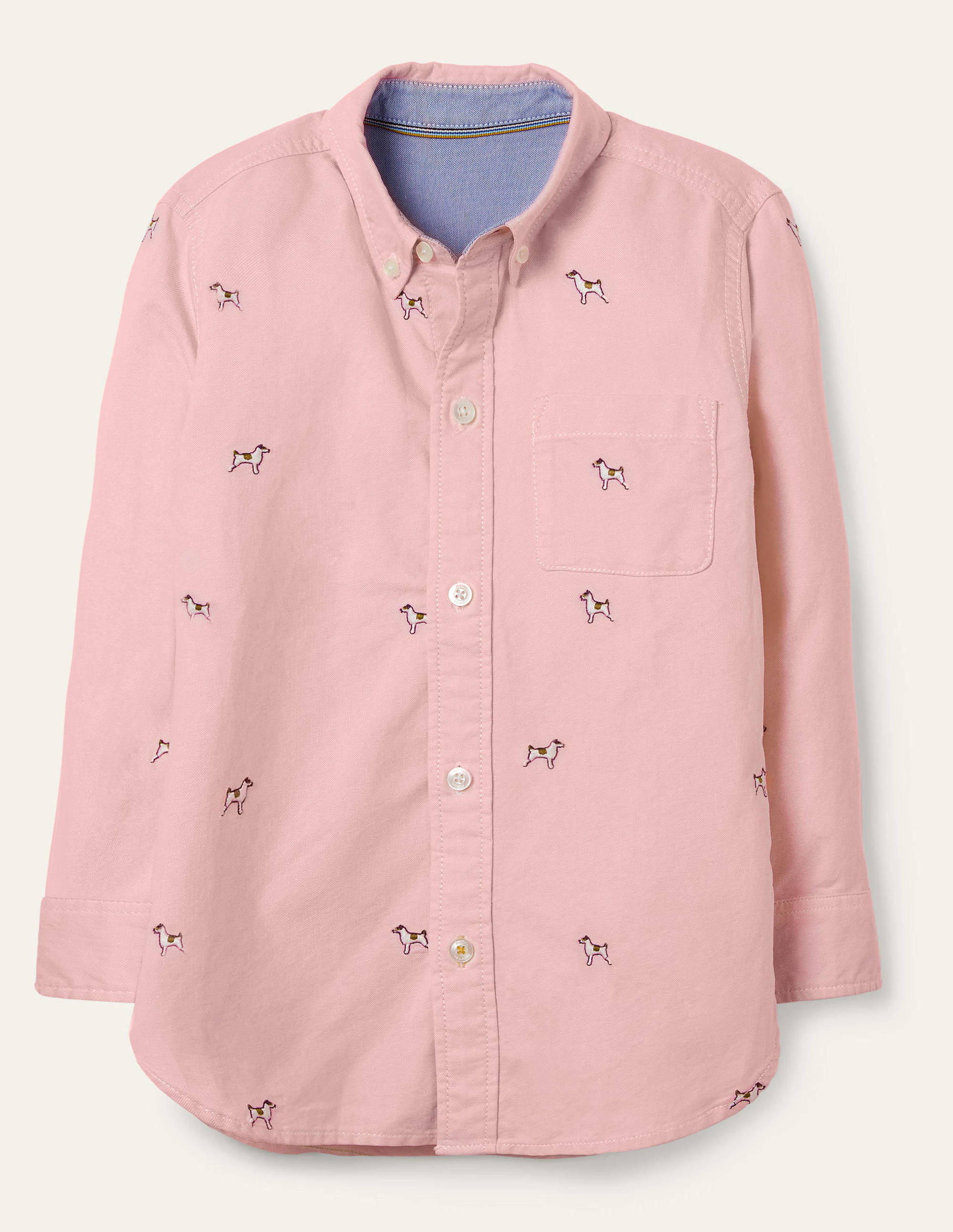 Chemise brodée en oxford PNK Boden Boden, Pink