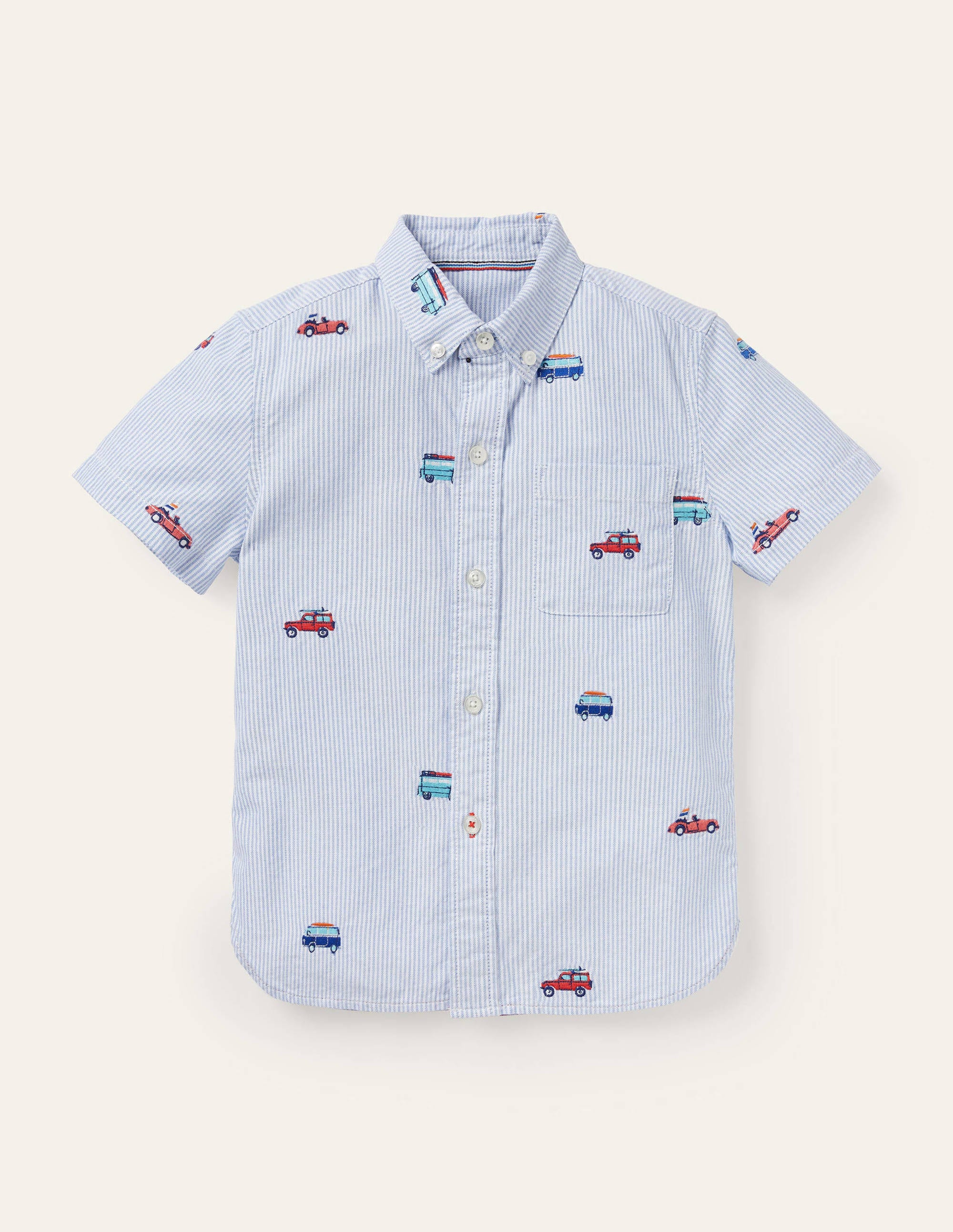Chemise manches courtes brodée BLU Boden Boden, Multi