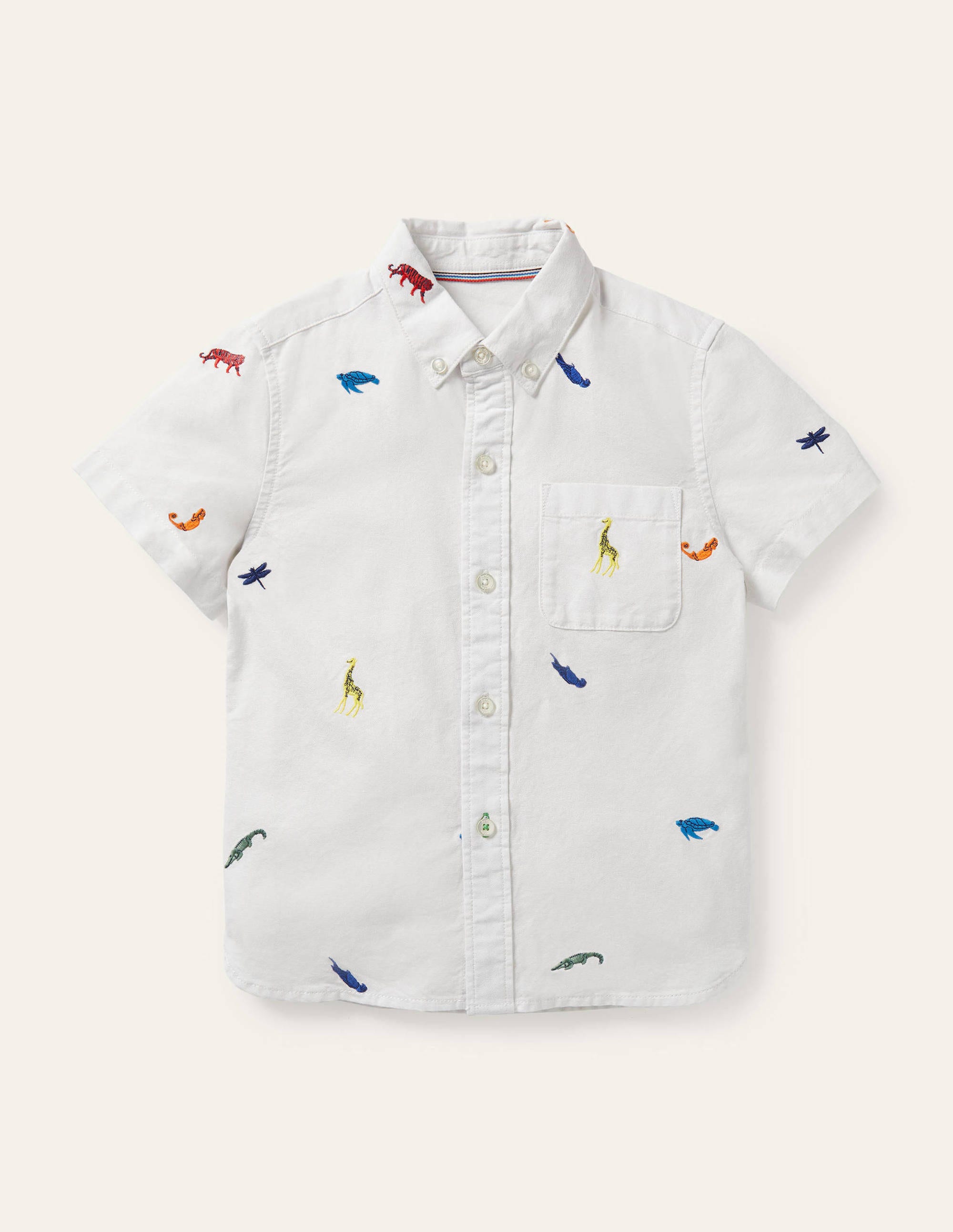 Chemise manches courtes brodée IVO Boden Boden, Multi