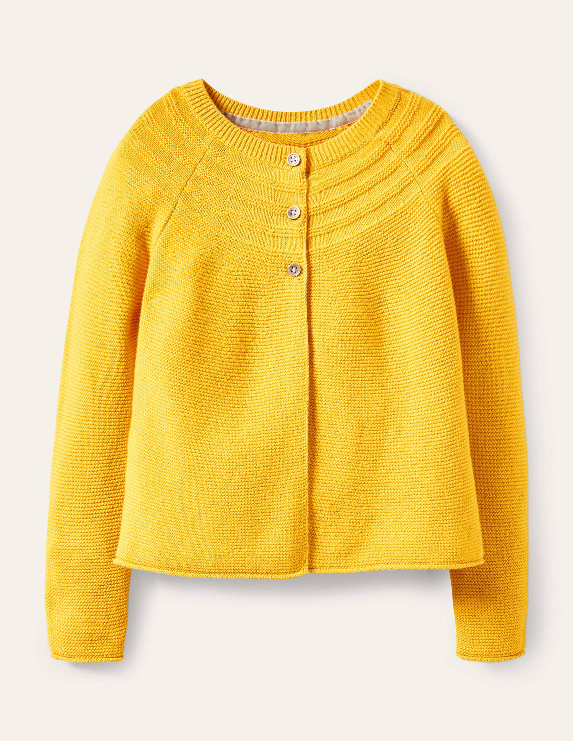 Cardigan en coton et cachemire LYE Boden Boden, Yellow