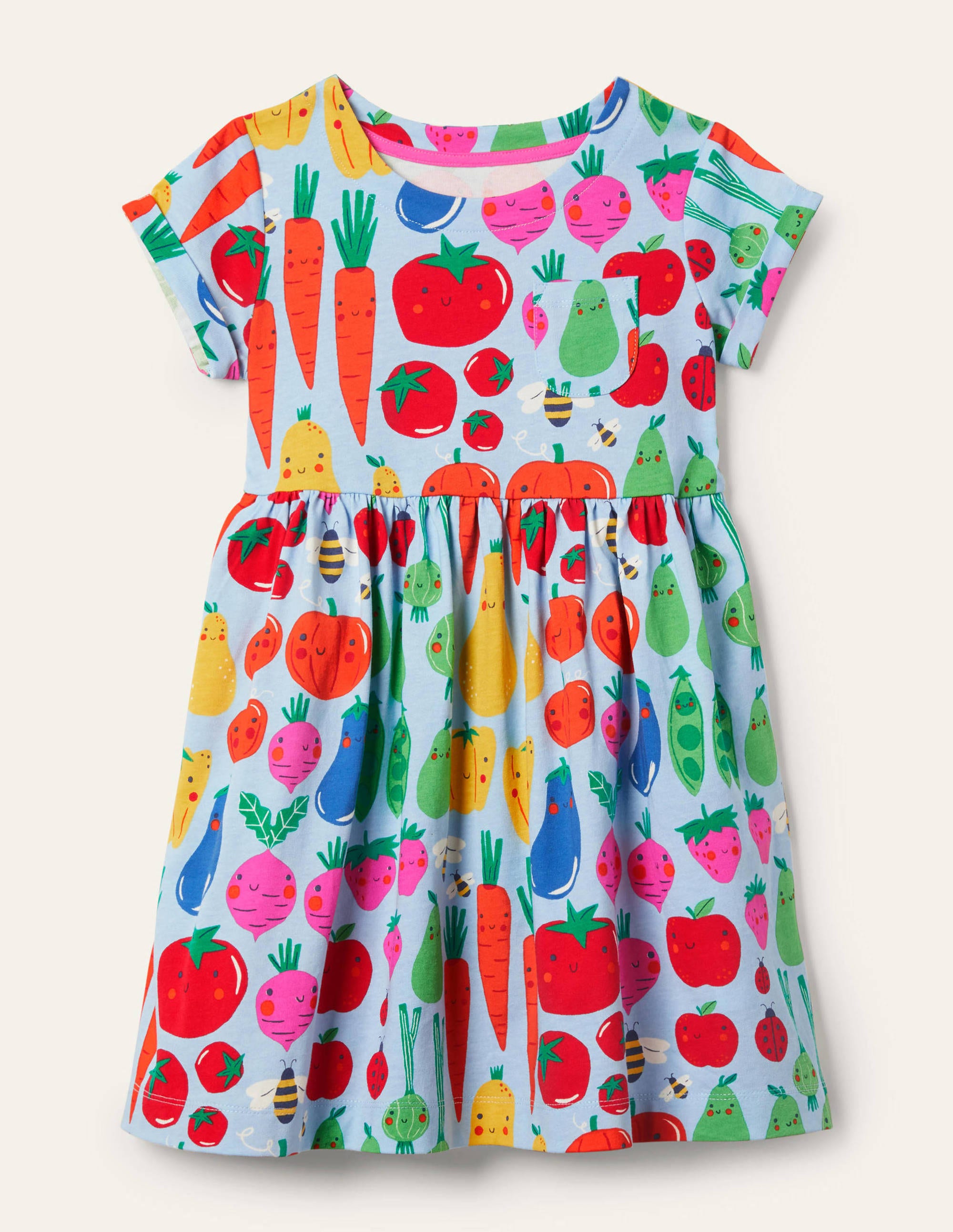 Robe fun en jersey MIX Boden Boden, Bleu