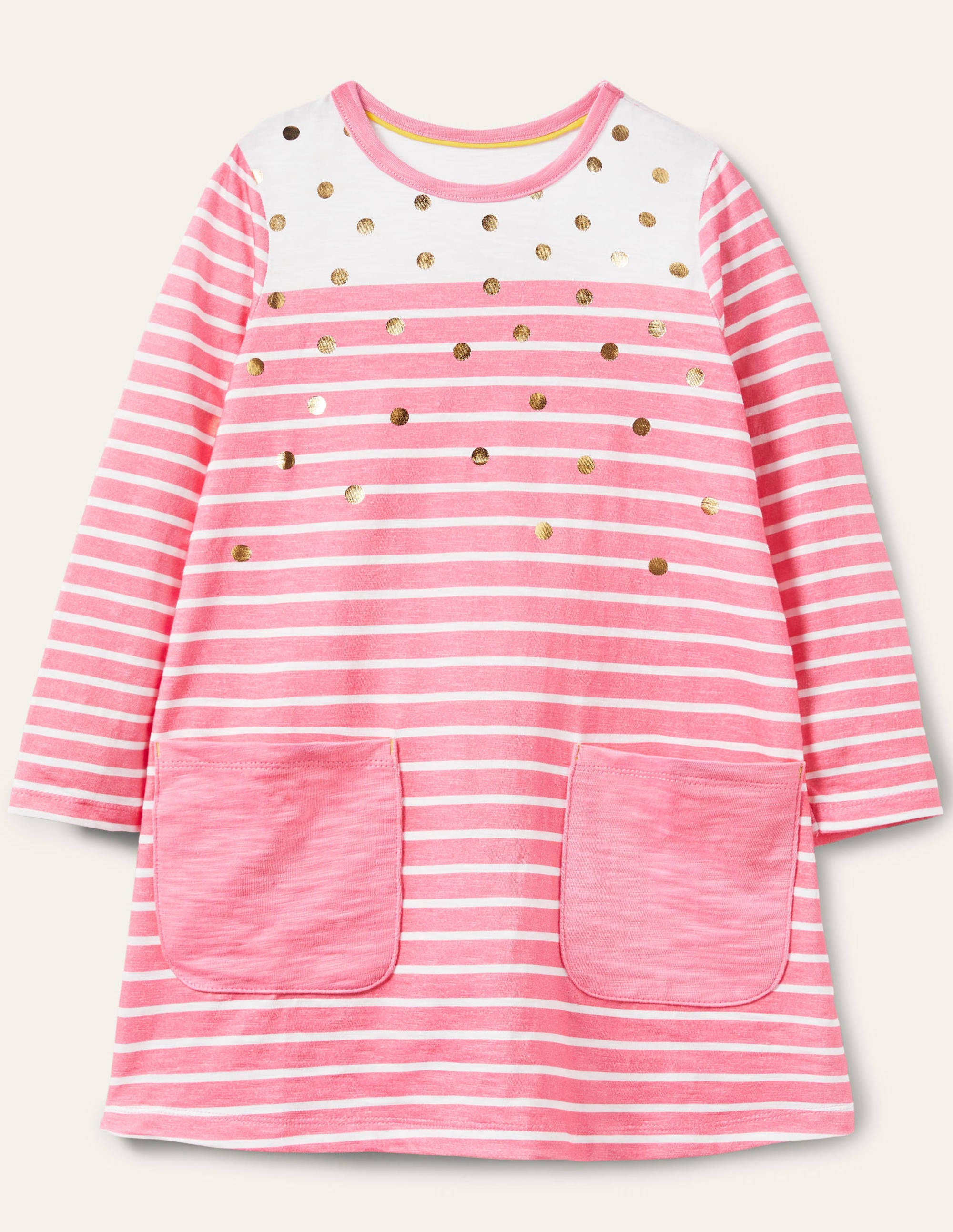 Robe fun en jersey avec poches LPK Boden Boden, Doré