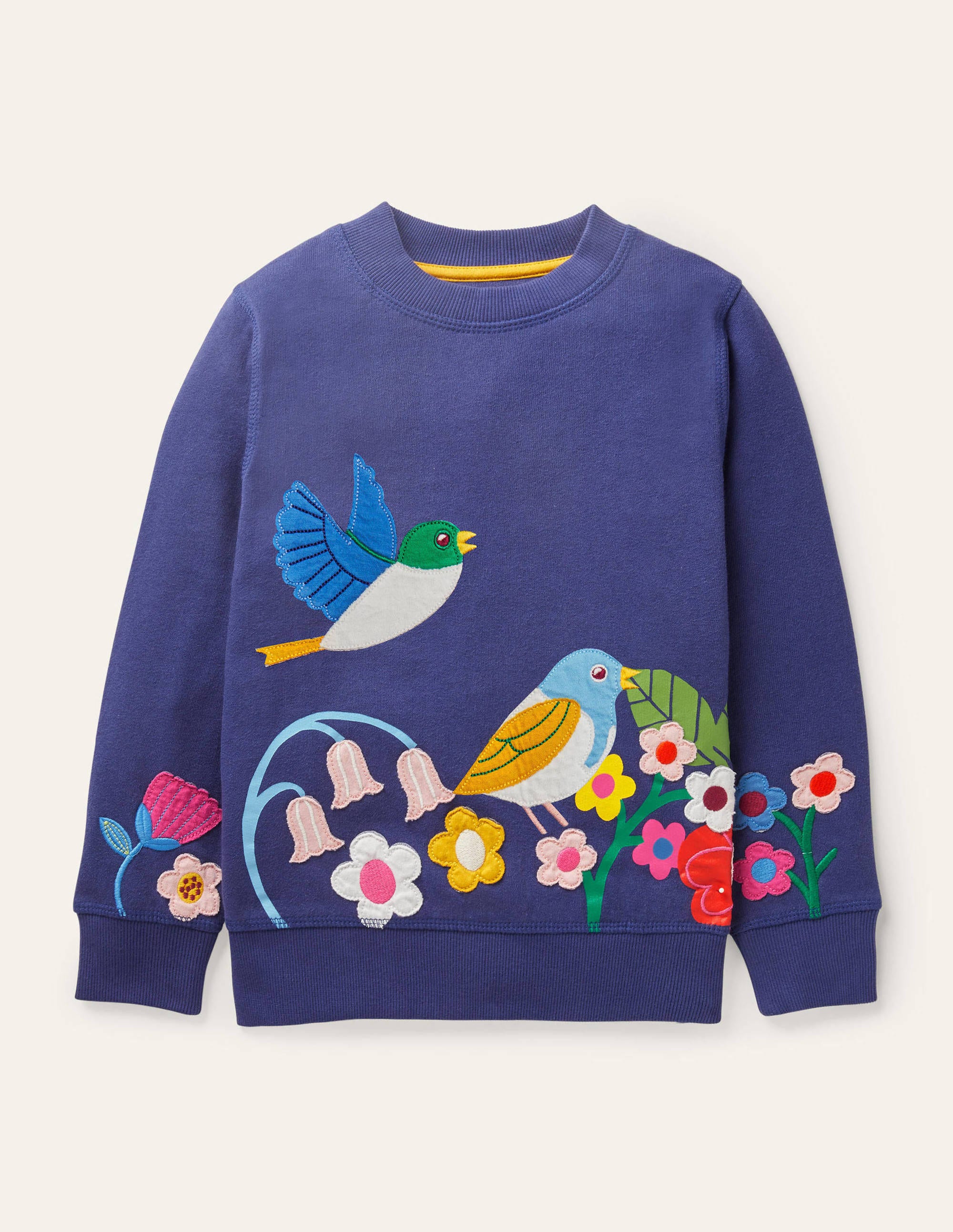 Sweat cosy à appliqué DBL Boden Boden, Bleu
