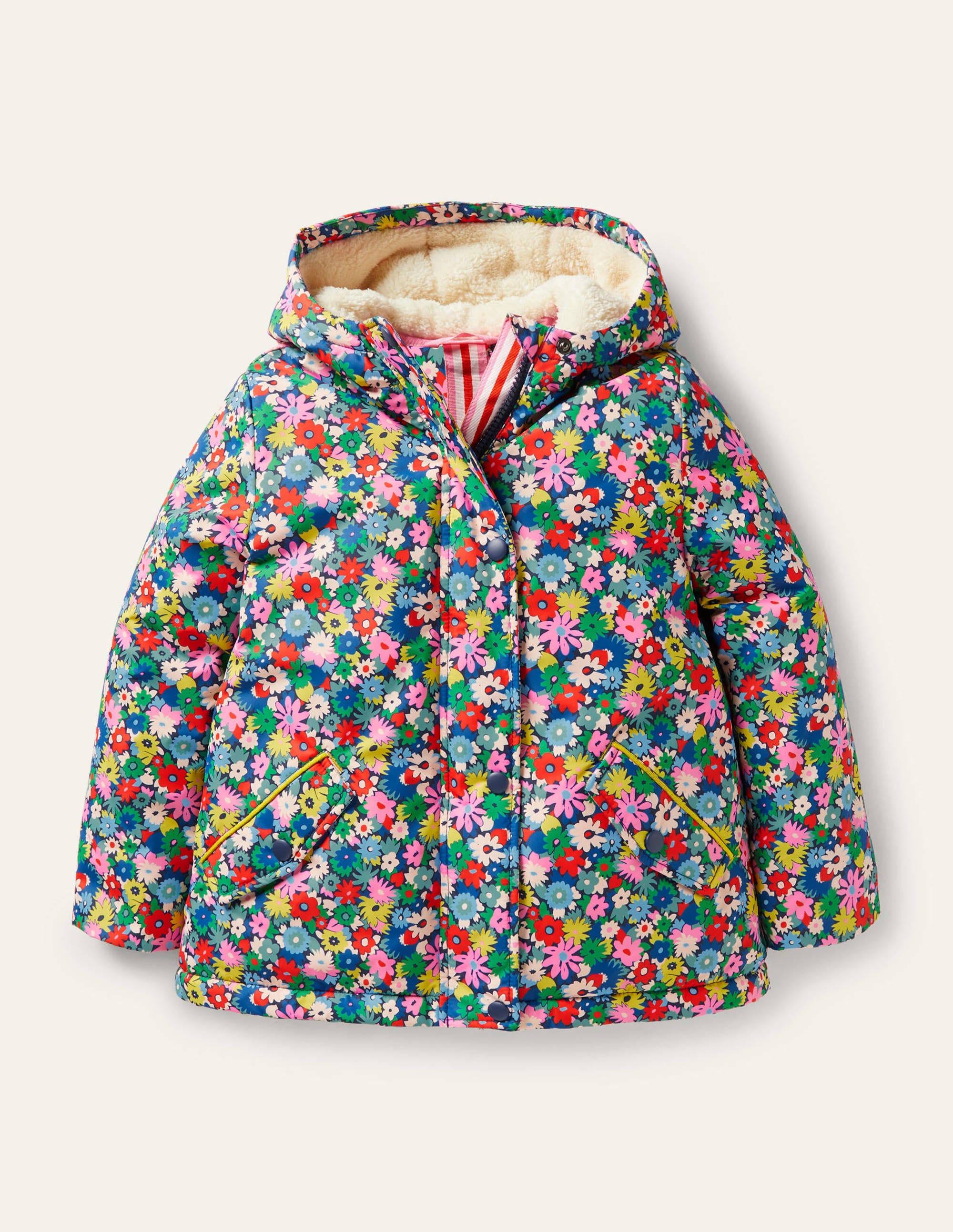 Anorak à doublure sherpa FLR Boden Boden, Multi