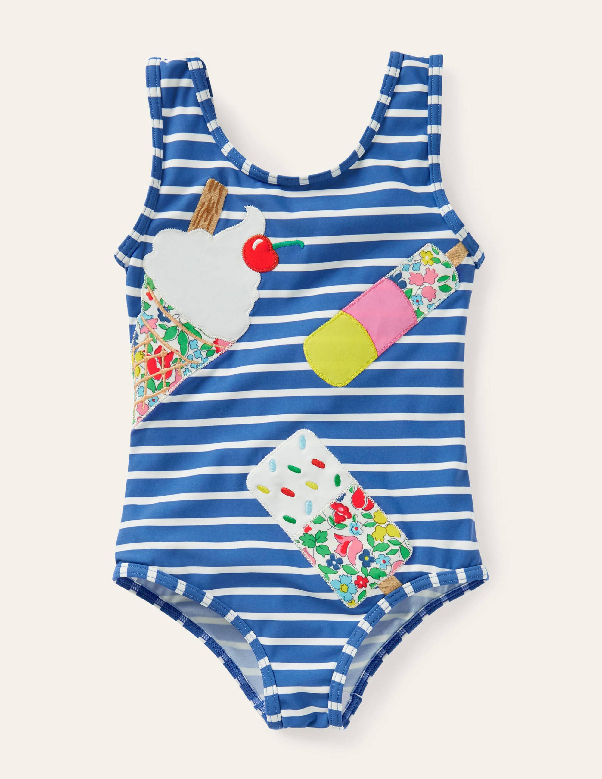 Maillot de bain fun à appliqué BBL Boden Boden, Blue