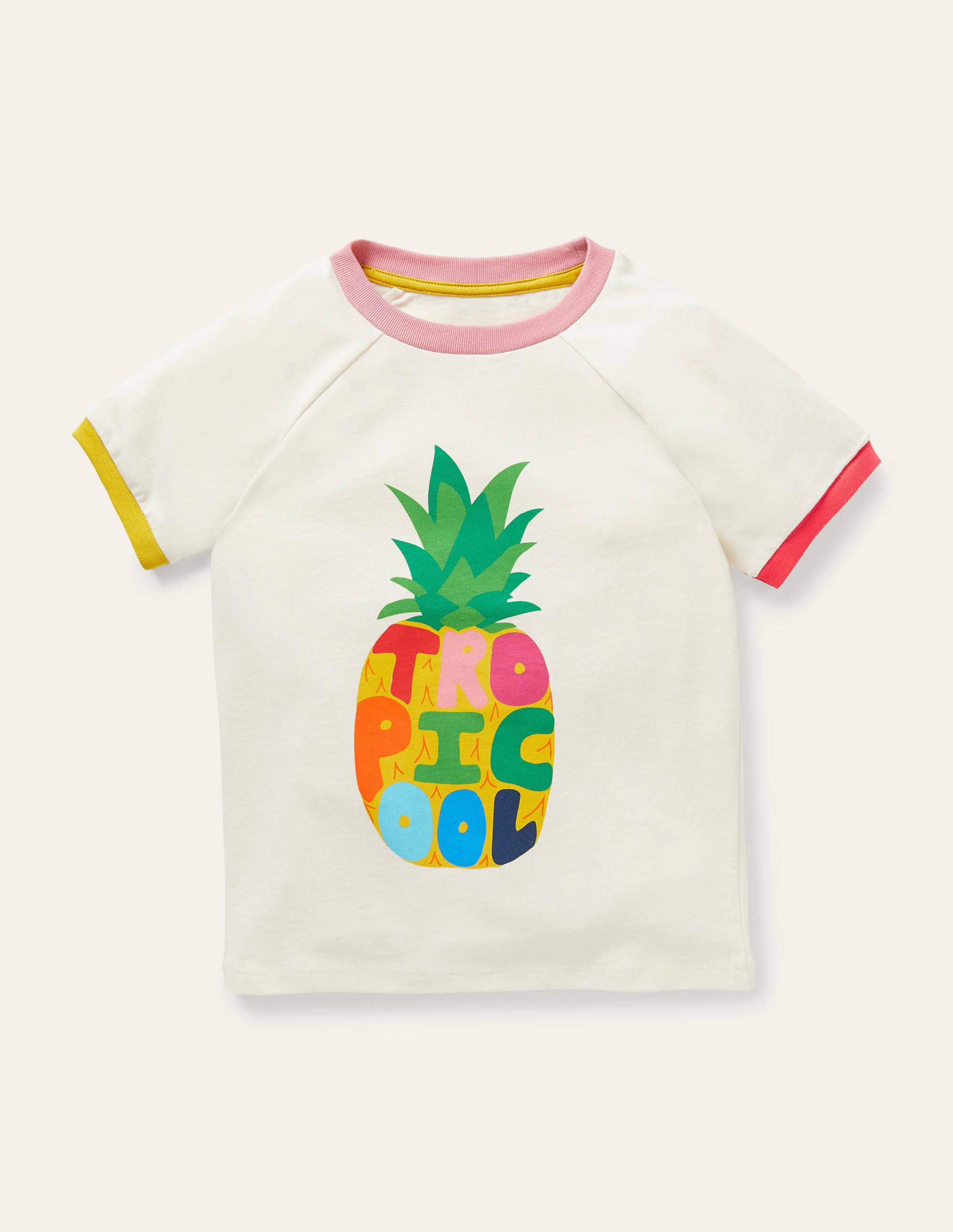 T-shirt raglan fun à inscription IVO Boden Boden, Ivory