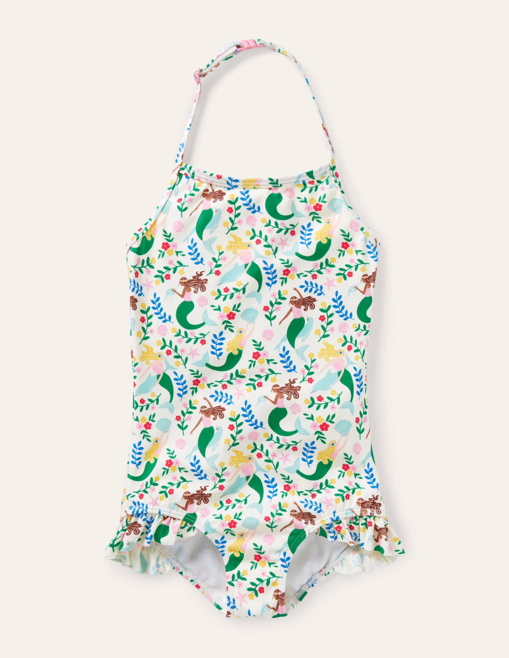 Maillot de bain dos-nu MUL Boden Boden, Ivory