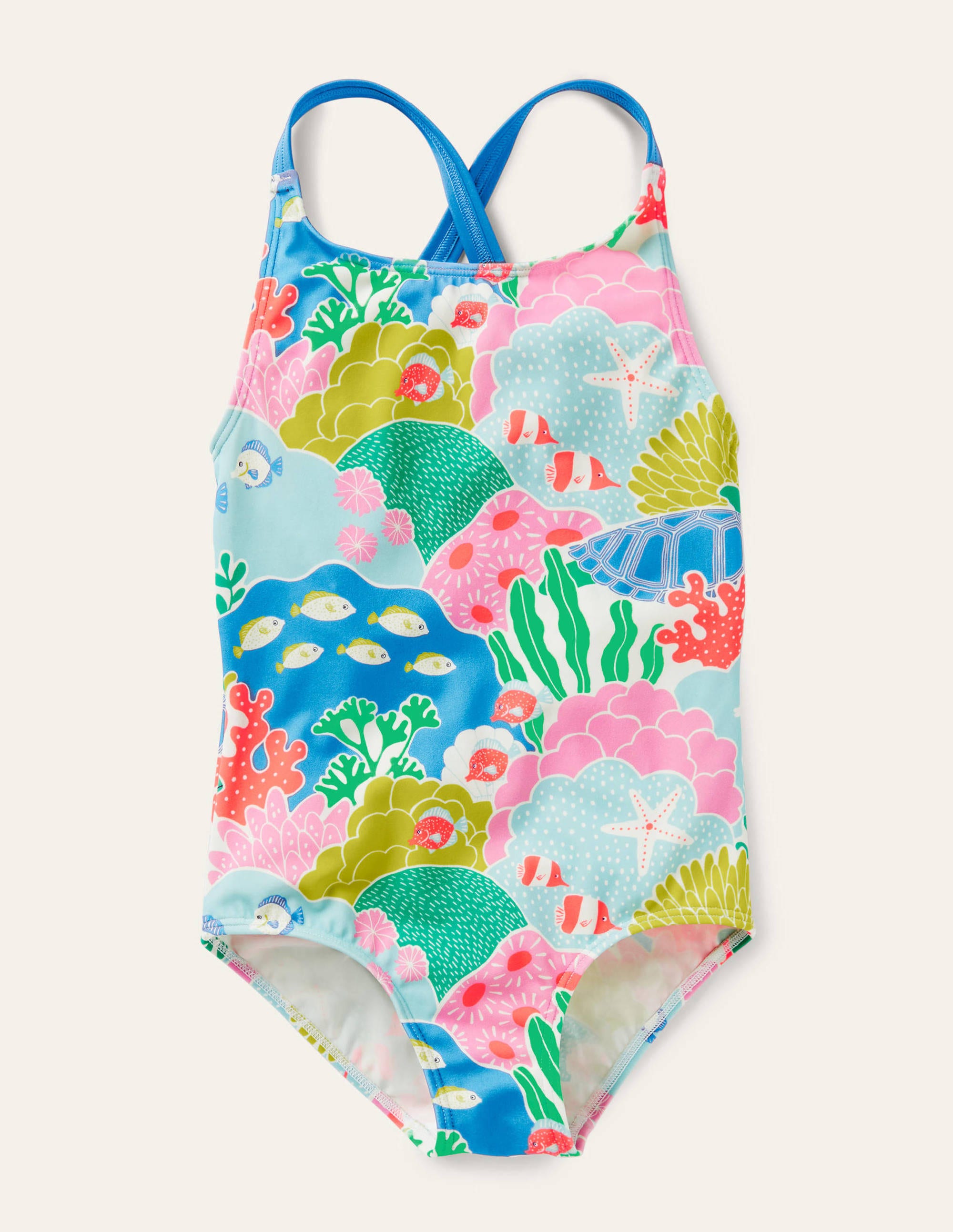 Maillot de bain imprimé croisé dans le dos MUL Boden Boden, Multi