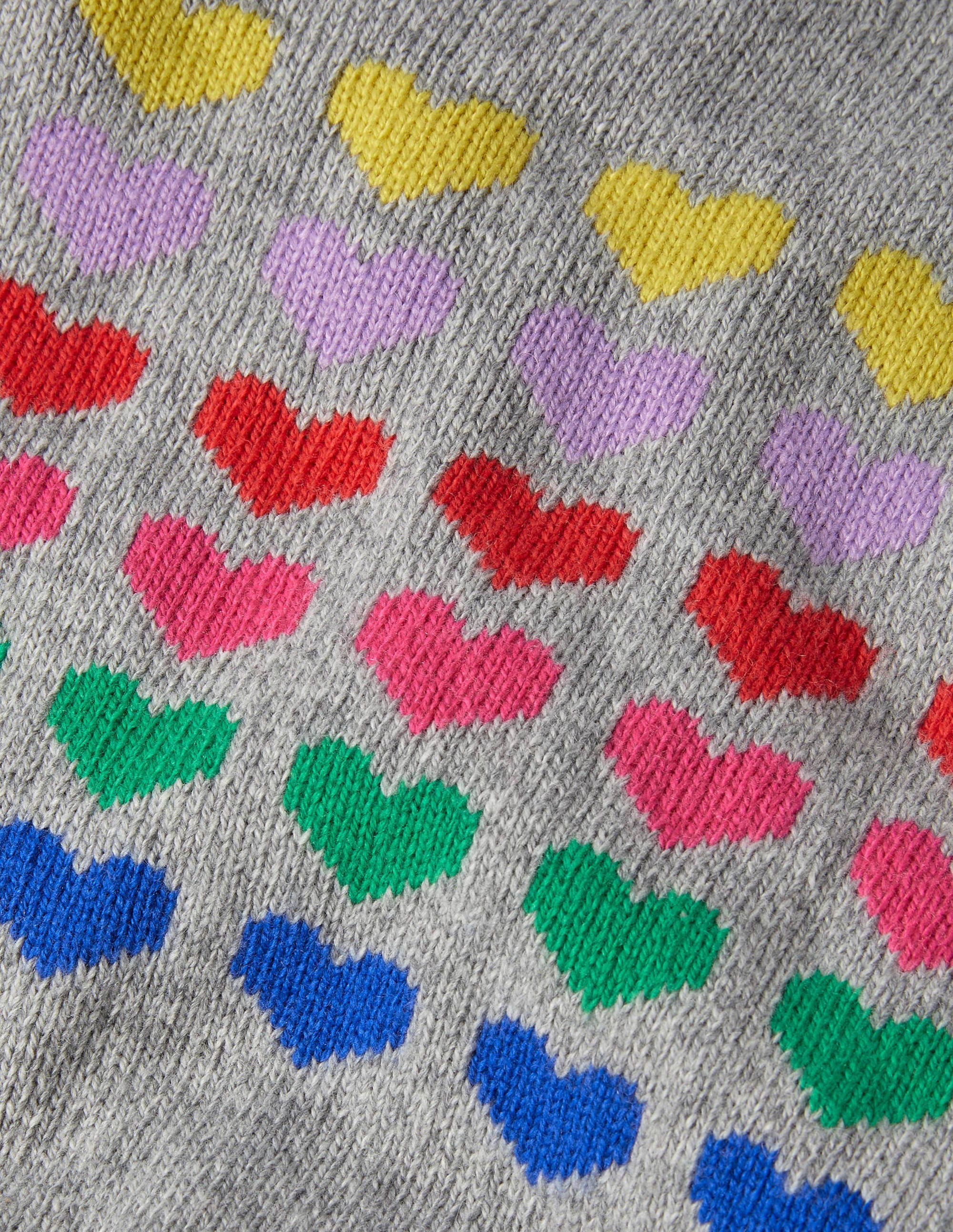 grey heart sweater