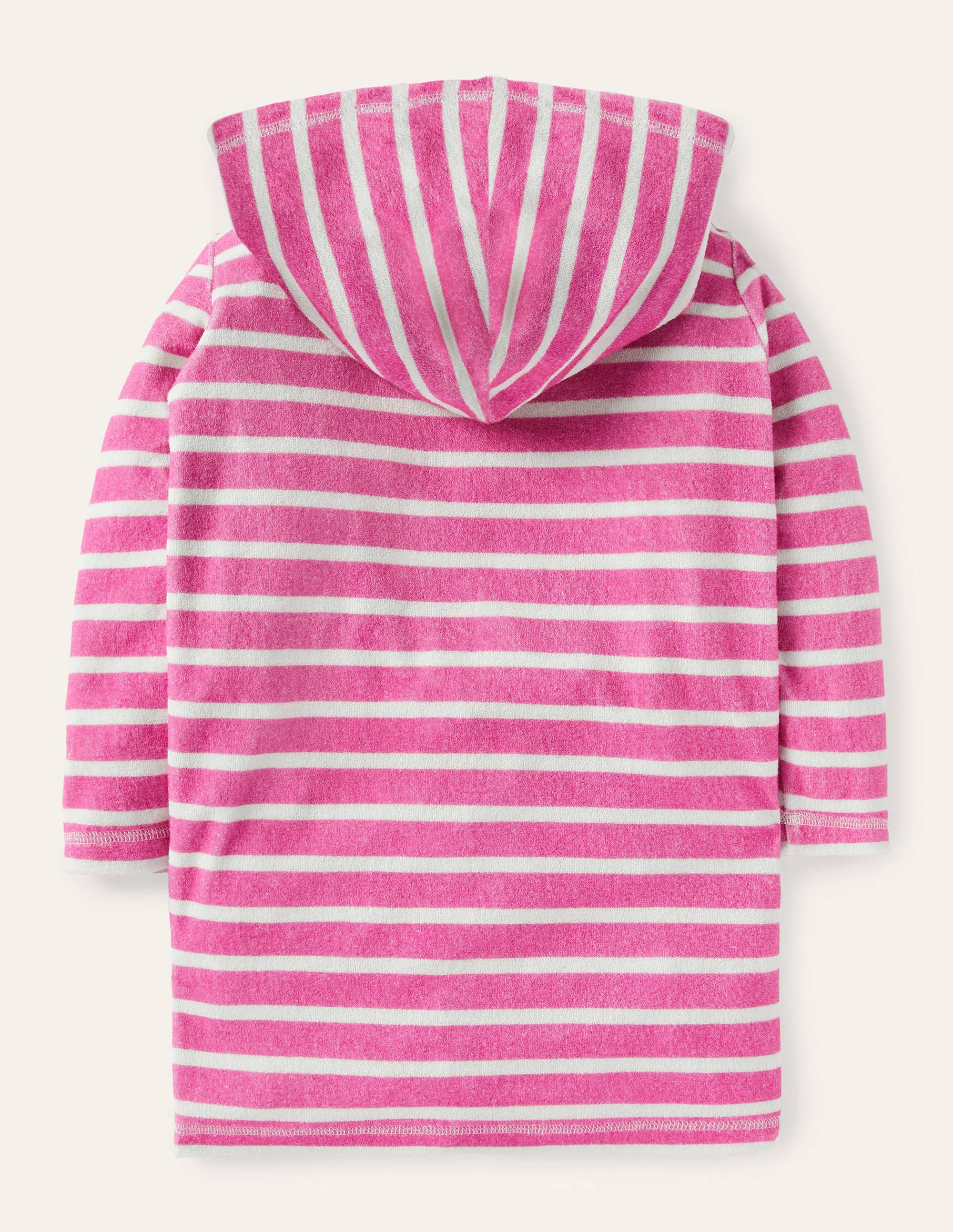 Fun Towelling Beach Dress - Tickled Pink/ Ivory Turtles | Boden US