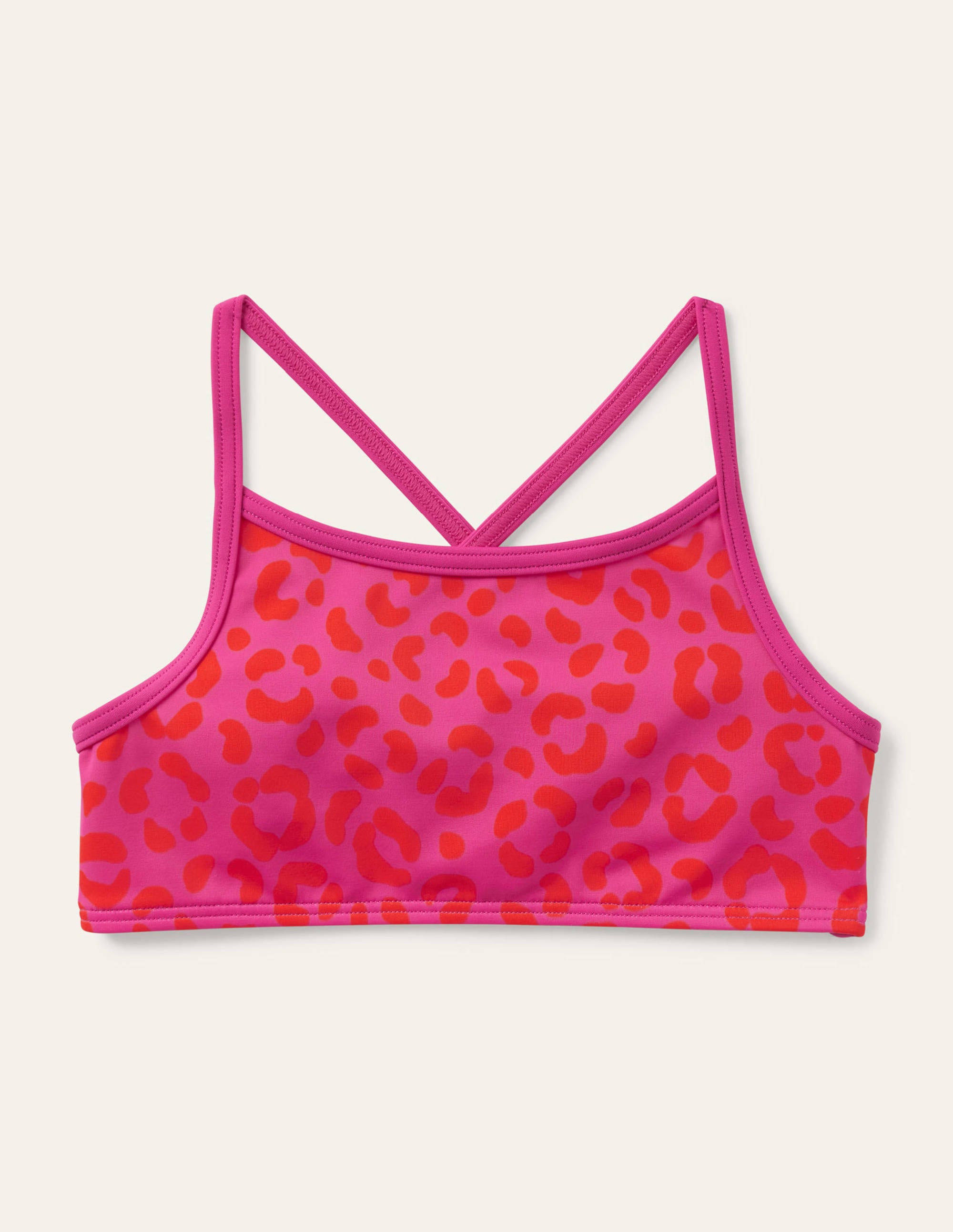 Haut de bikini à motif PNK Boden Boden, Fuchsia