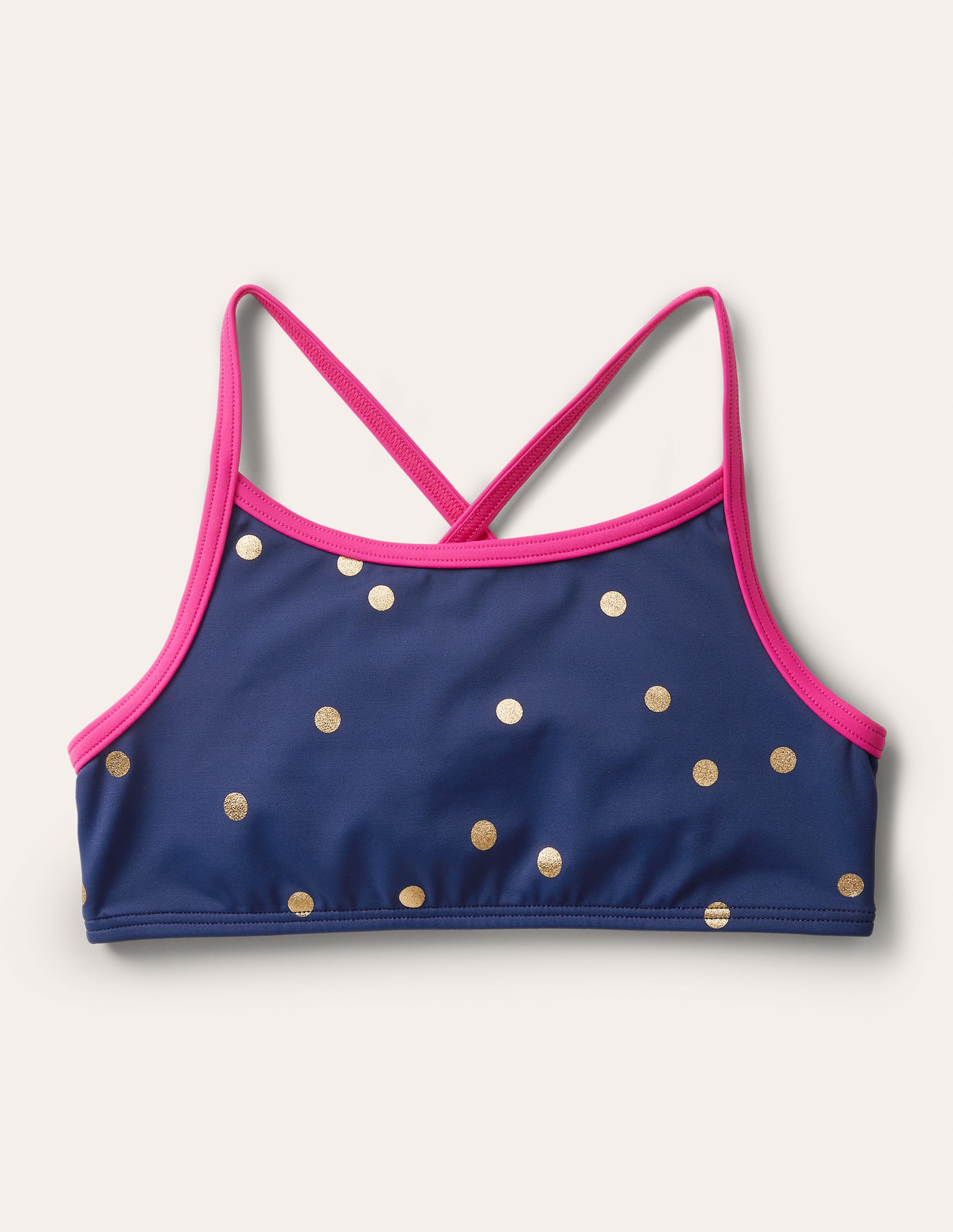 Patterned Bikini Top NAV Fille Boden, Bleu