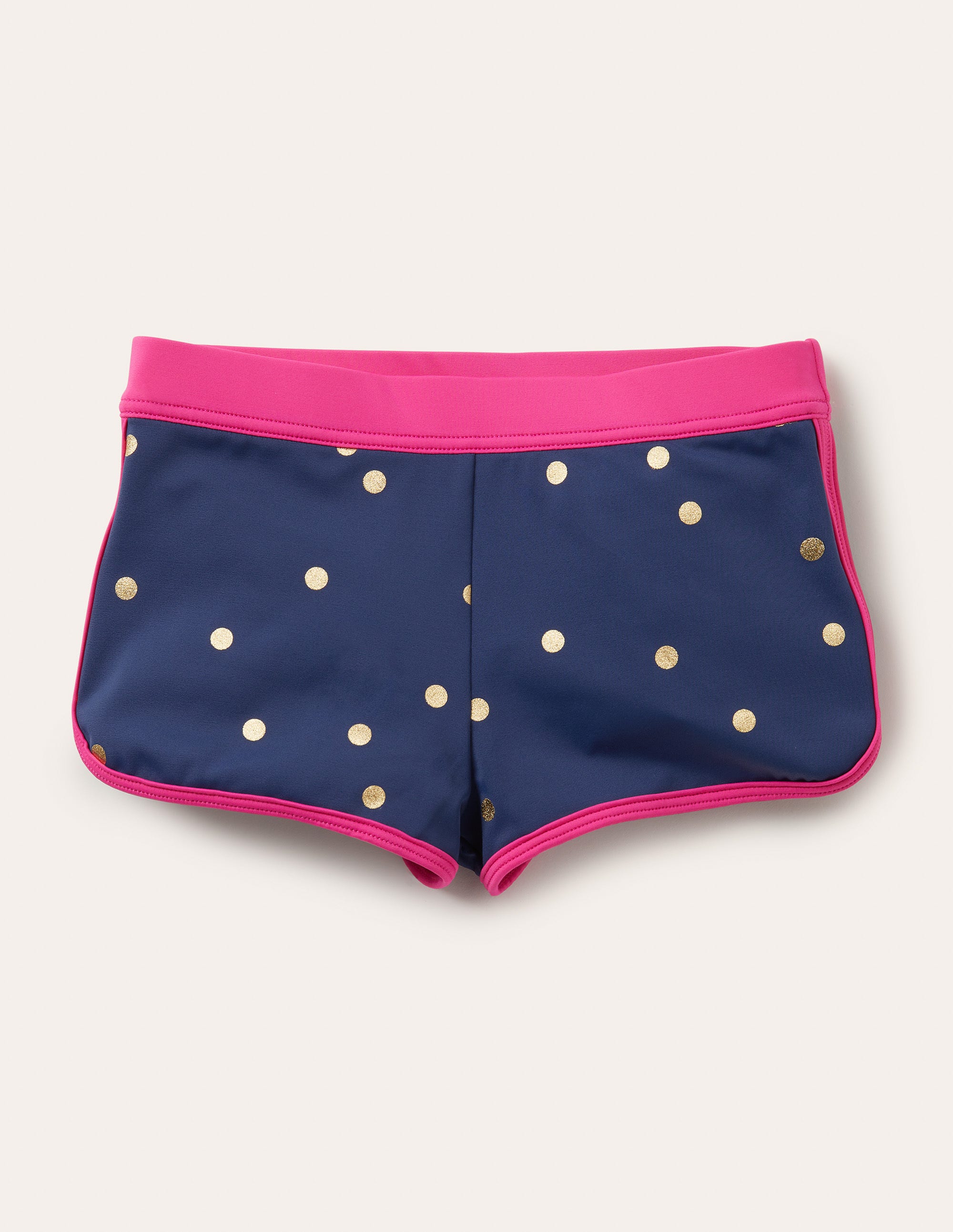 Patterned Swim Shorts NAV Fille Boden, Bleu