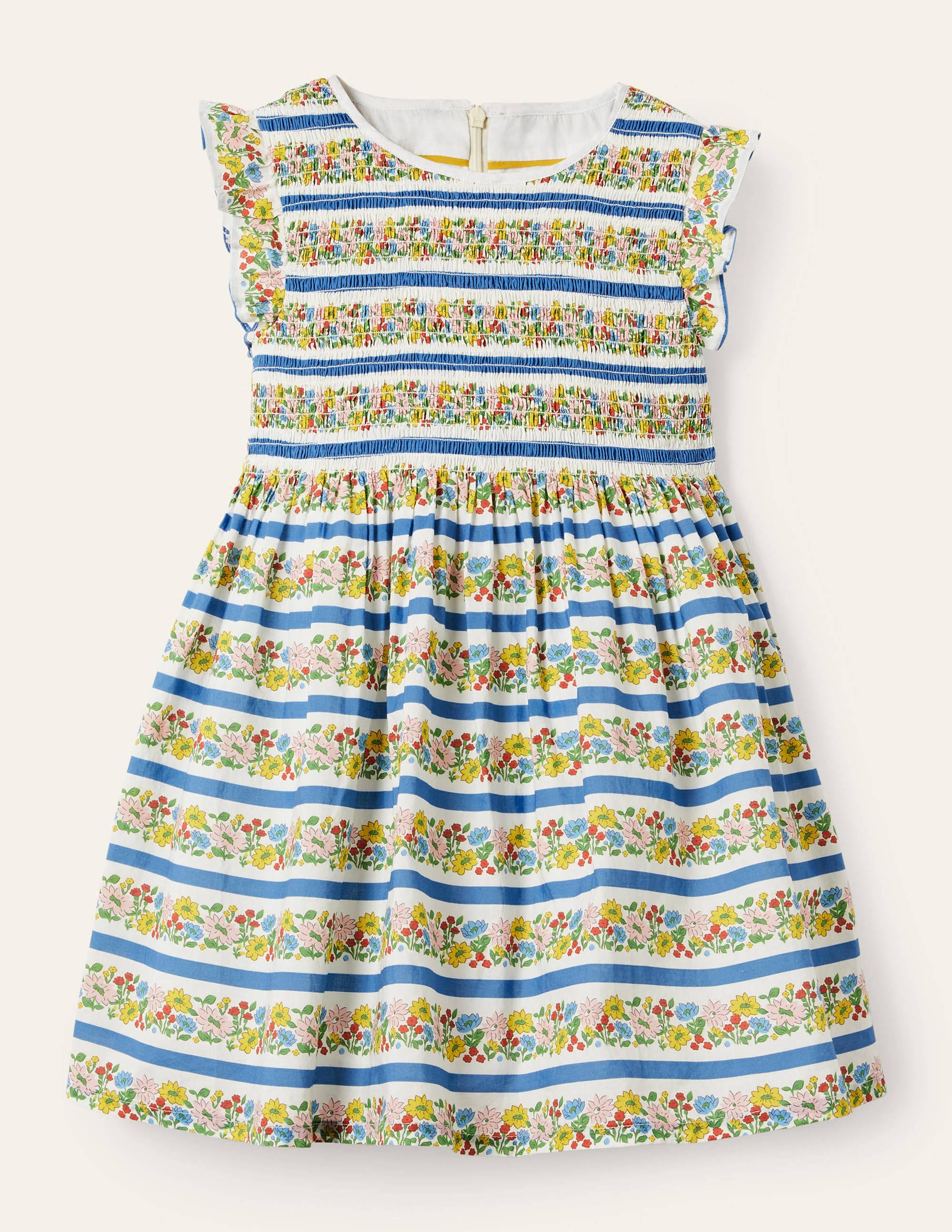 Robe tissée et smockée MUL Boden Boden, Multi