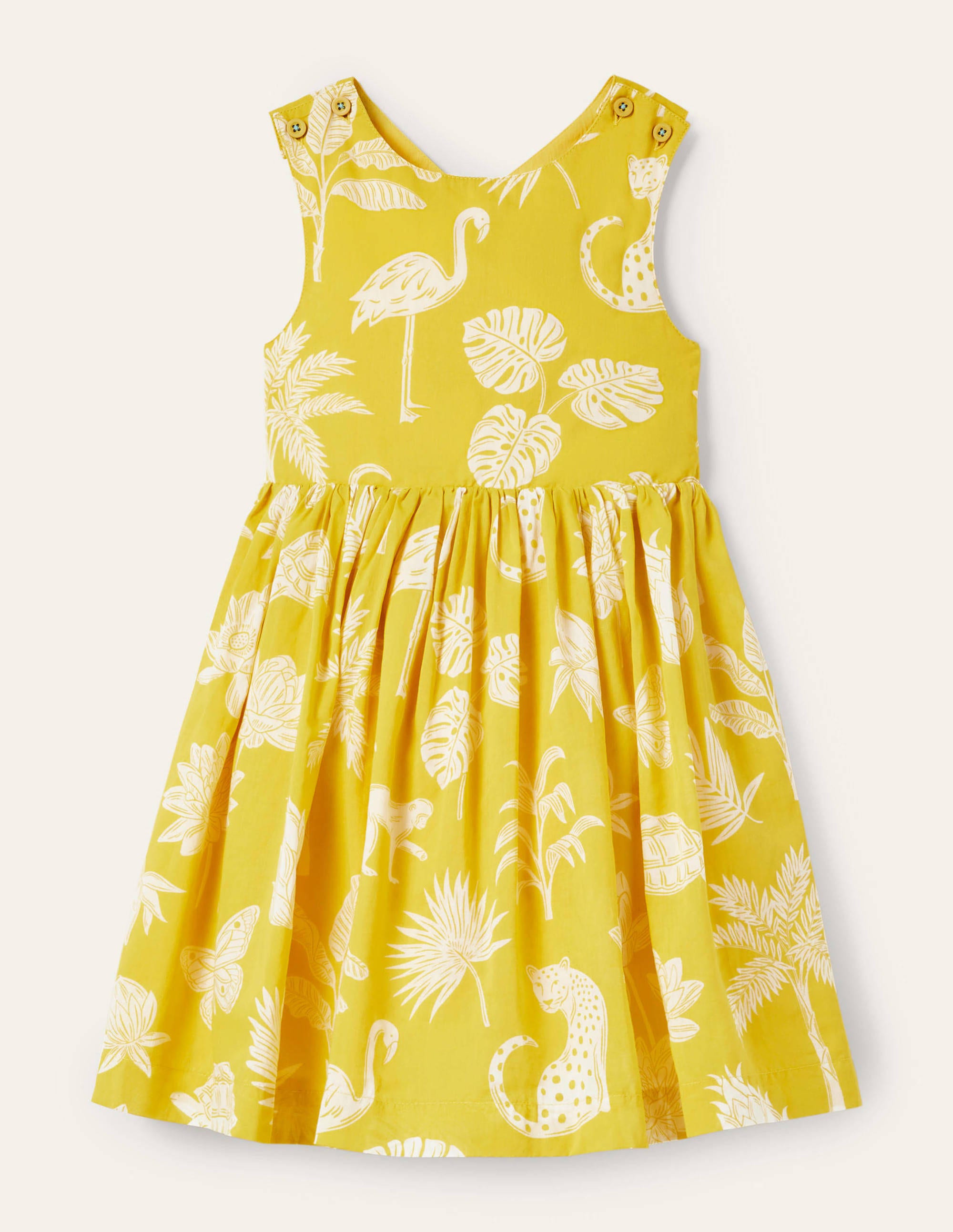 Robe croisée dans le dos SYE Boden Boden, Fauve