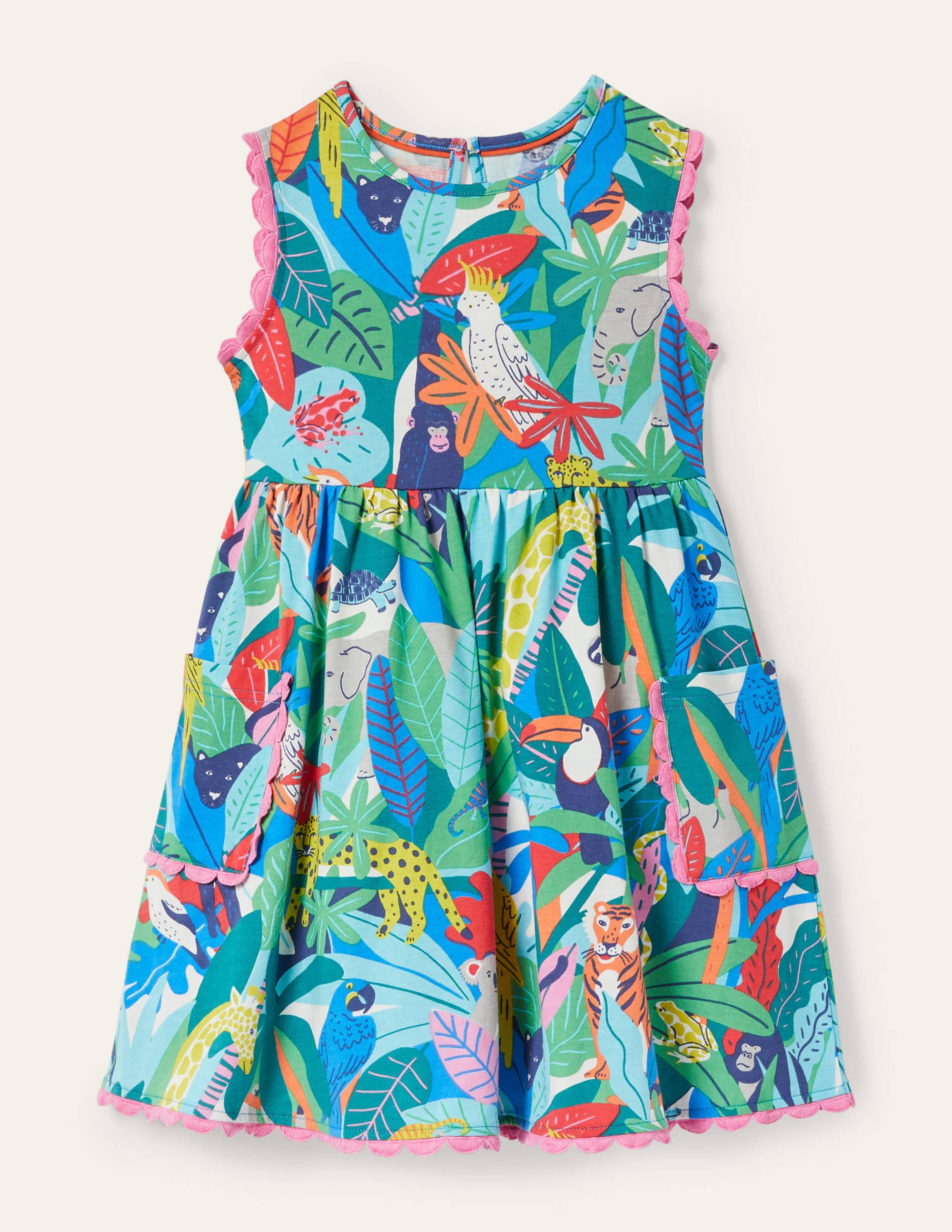 Robe en jersey à détails dentelle MUL Boden Boden, Multi