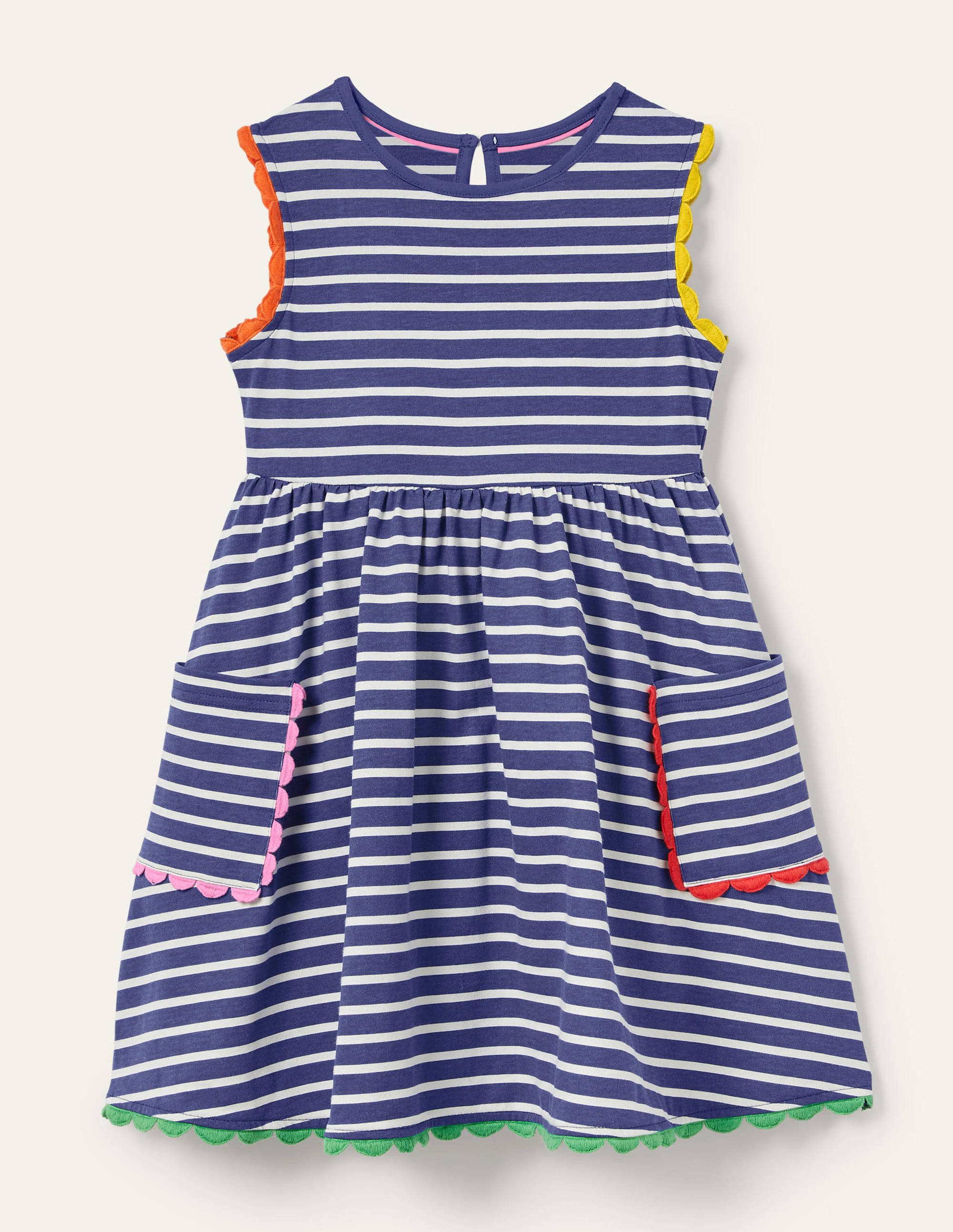 Robe en jersey à détails dentelle NAV Boden Boden, Navy