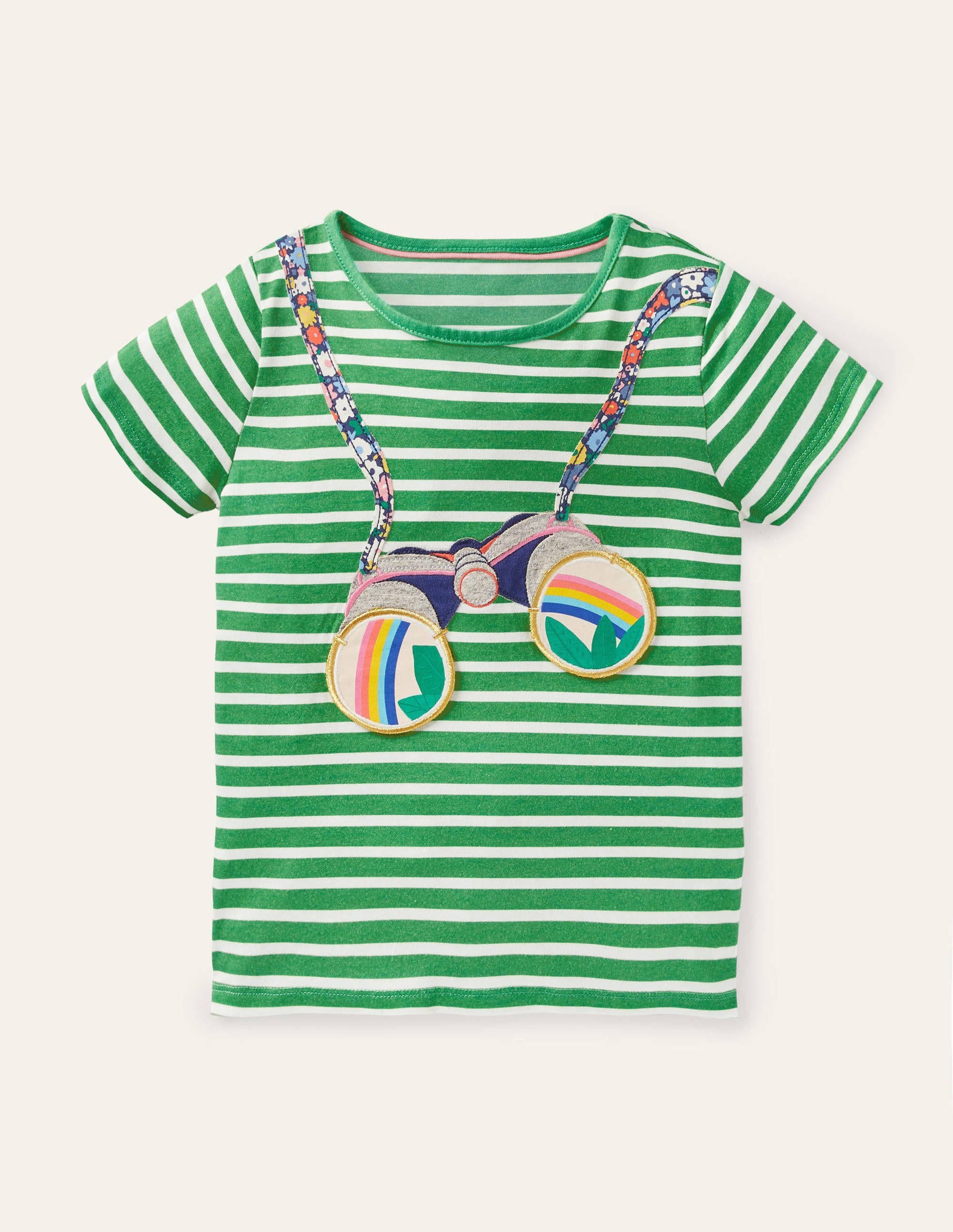 T-shirt explorateur avec rabat à soulever GRN Boden Boden, Green