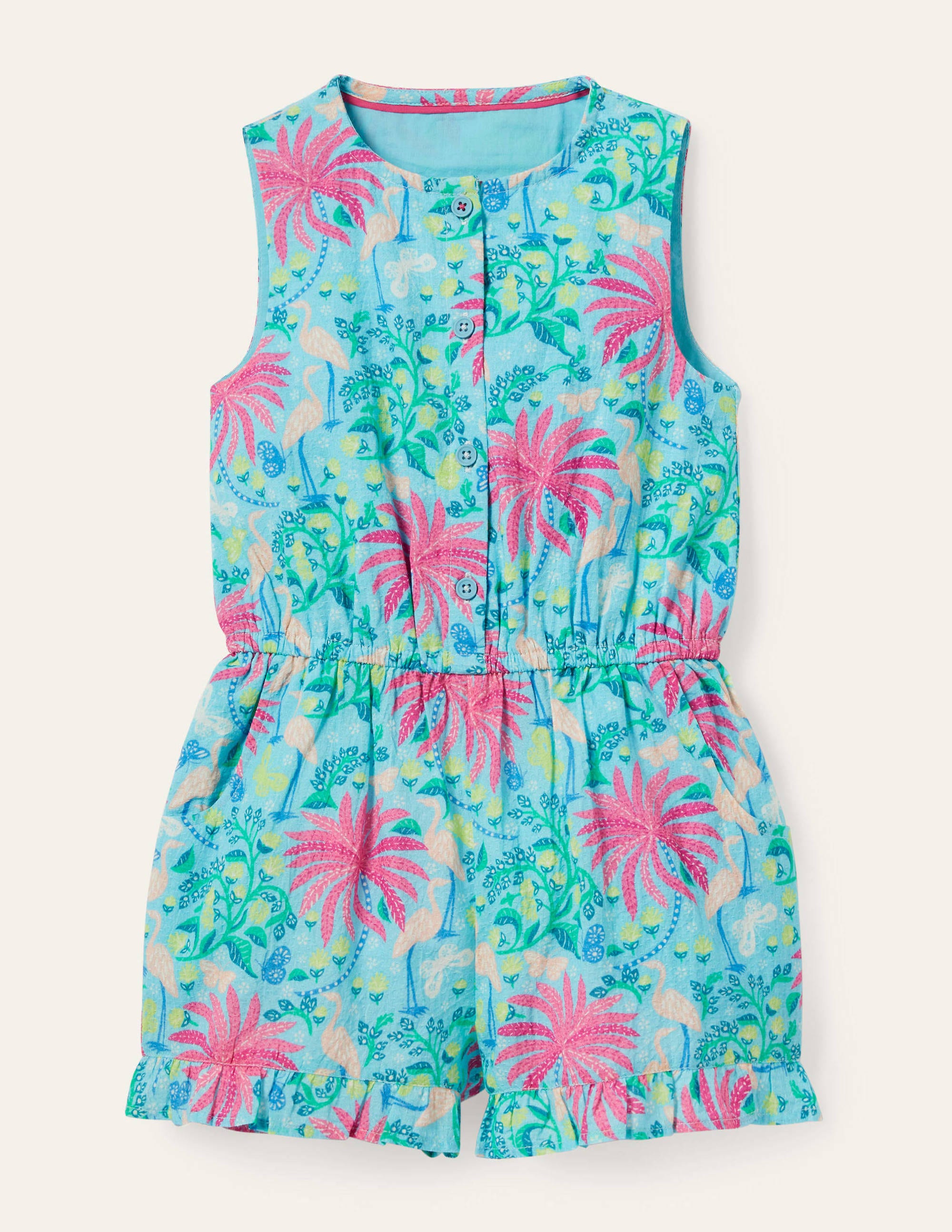 Combishort tissé et boutonné BLU Boden Boden, Blue