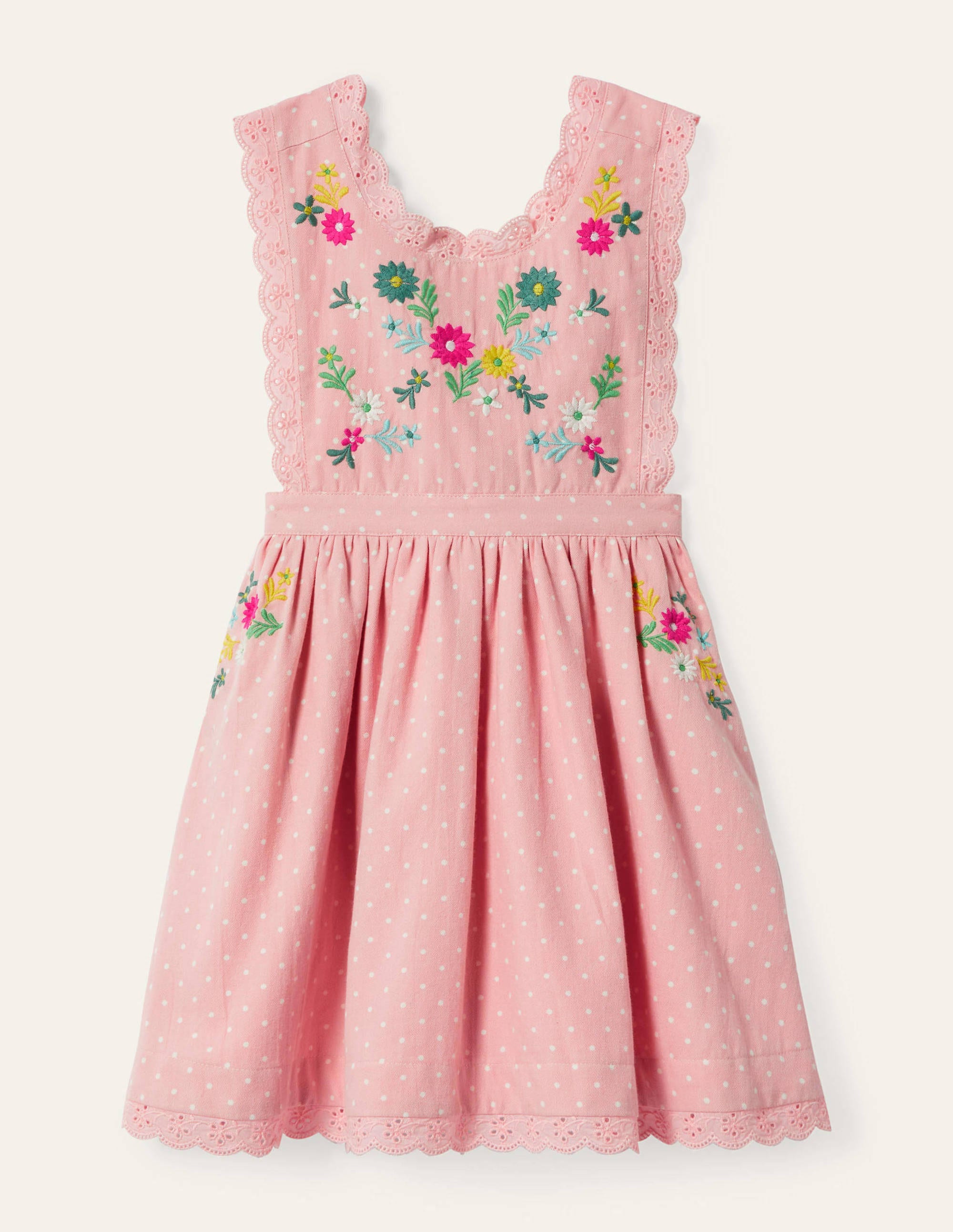 Robe chasuble brodée PNK Boden Boden, Pink
